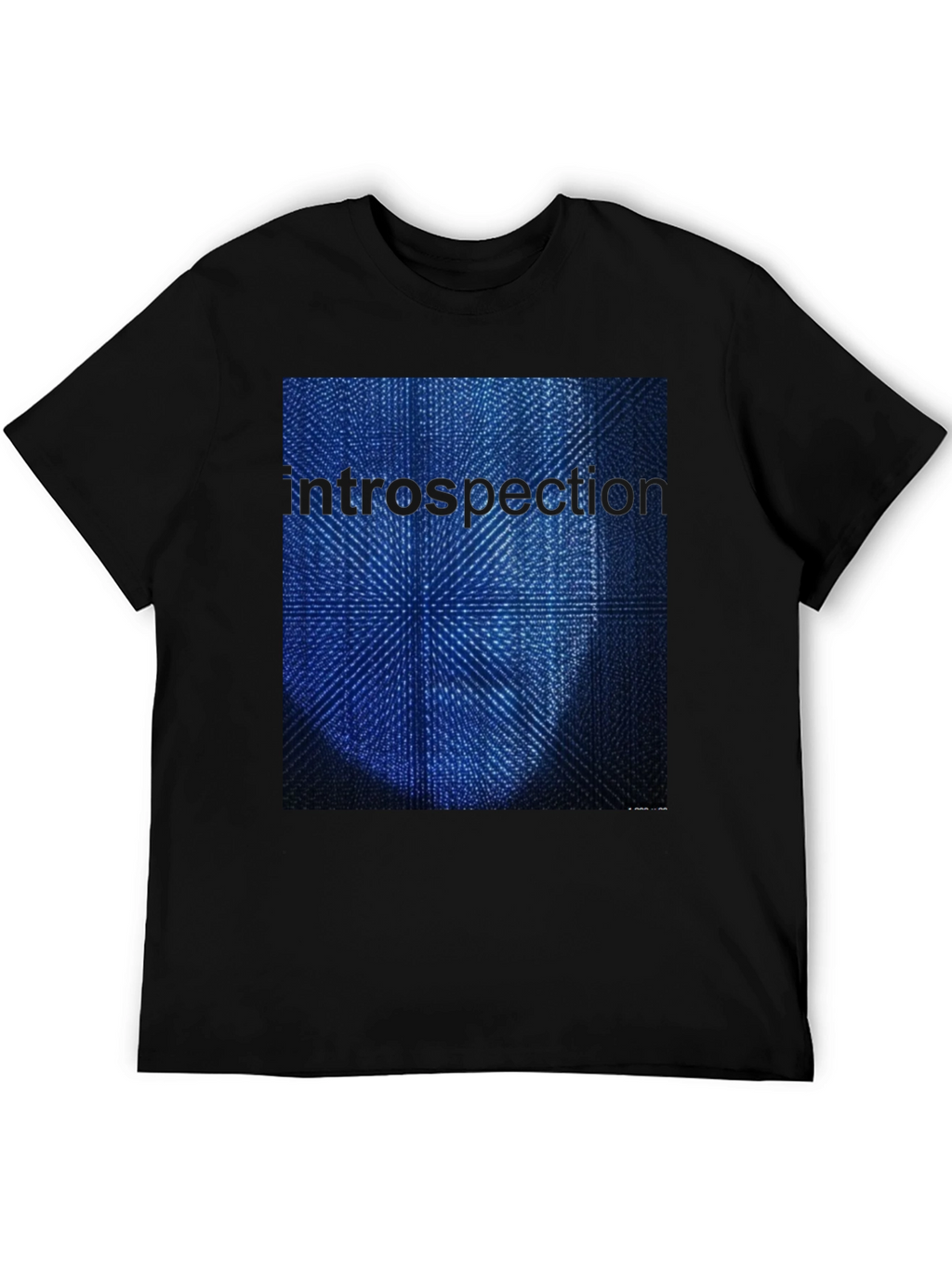 Introspection Graphic Print Black T-Shirt