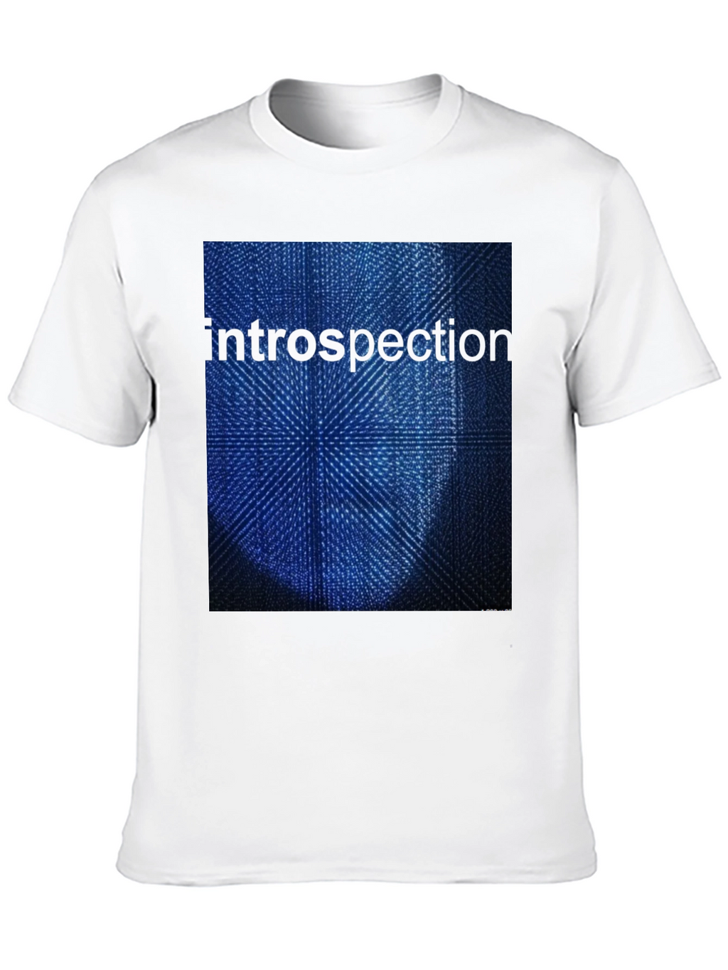 Introspection Graphic Print Black T-Shirt