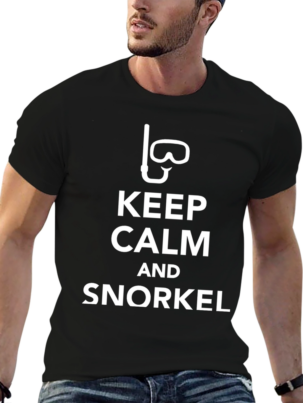 Keep Calm and Snorkel Graphic T-Shirt