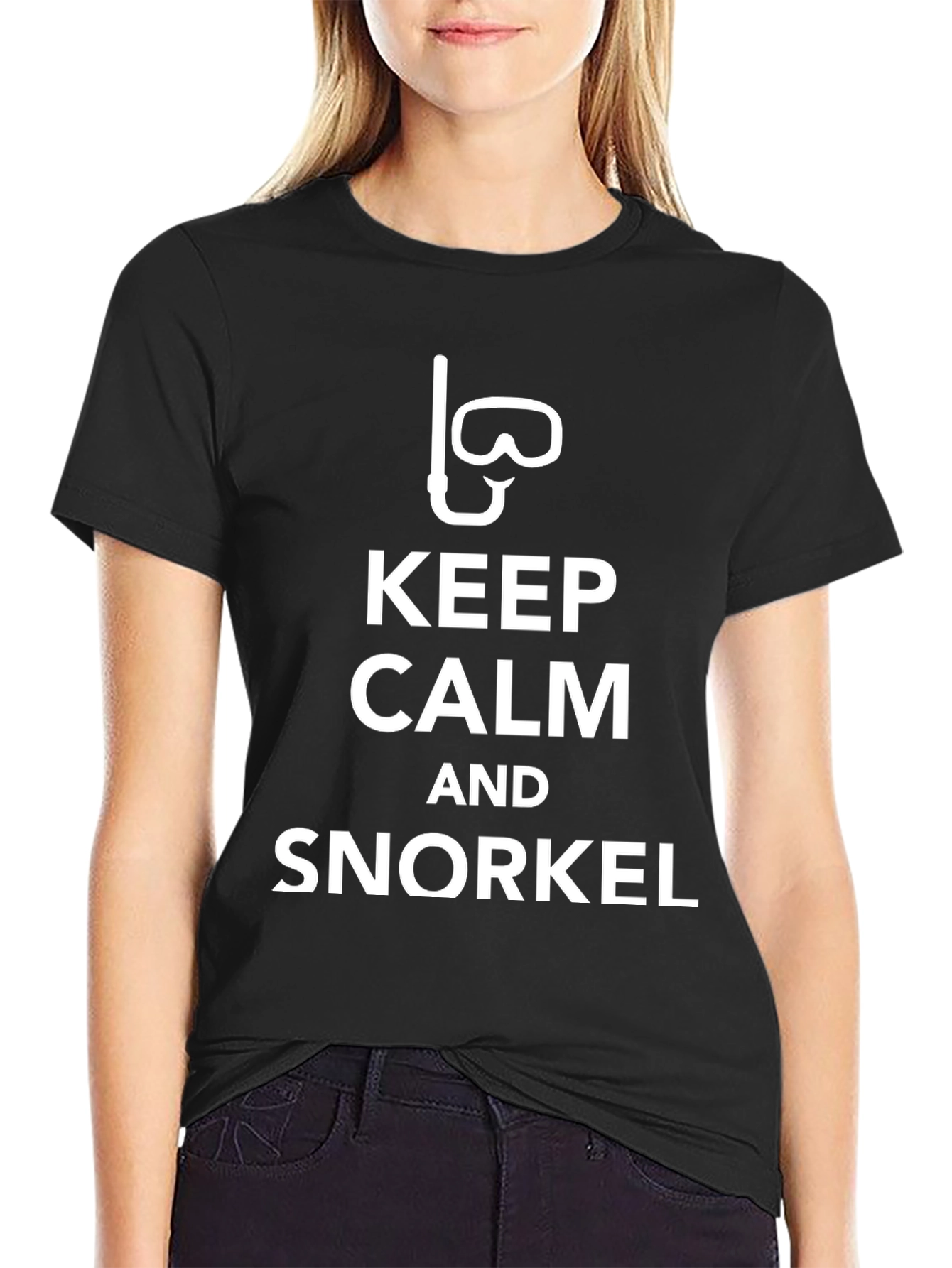 Keep Calm and Snorkel Graphic T-Shirt