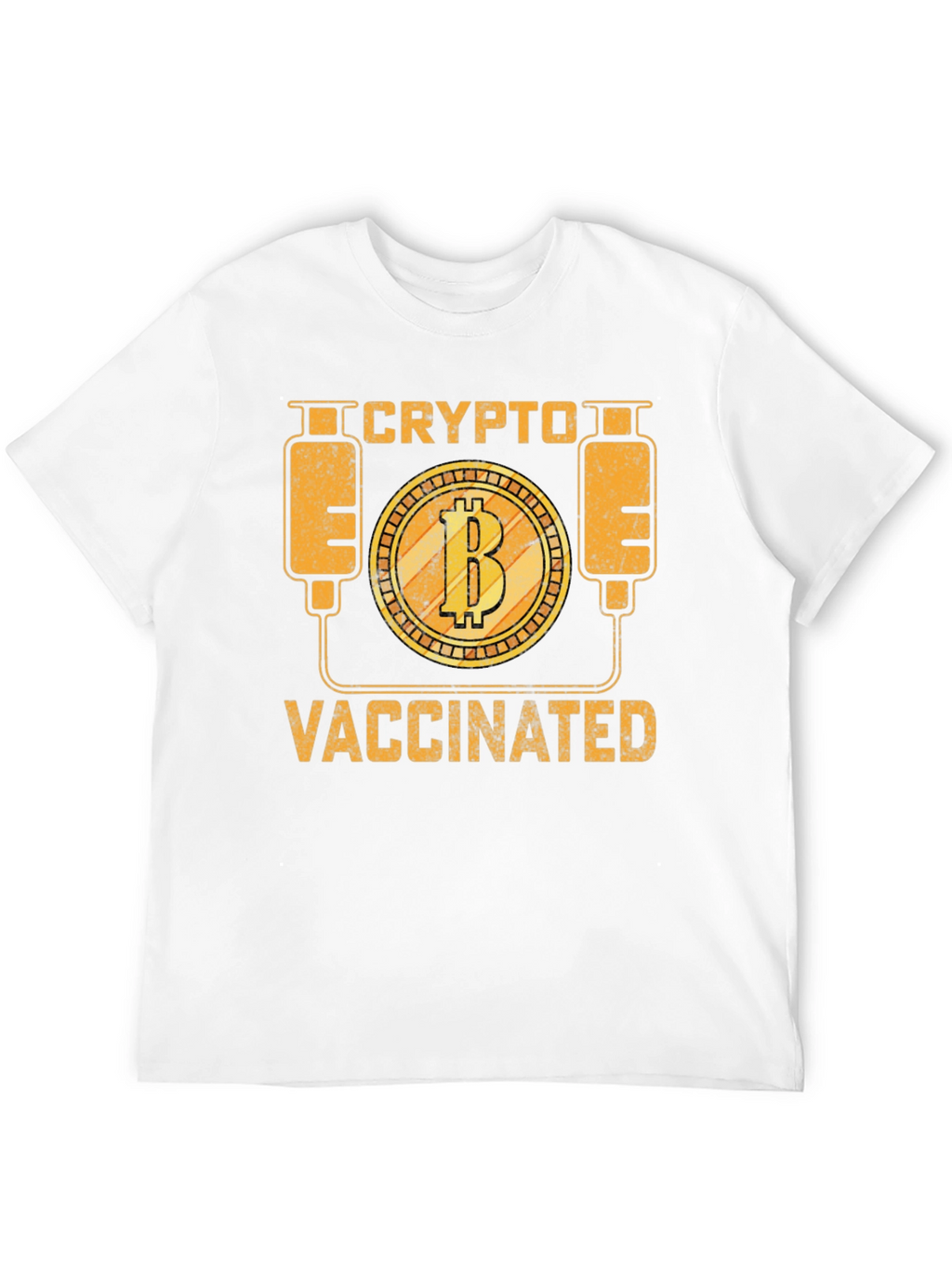 Crypto Vaccinated Bitcoin Graphic Tee