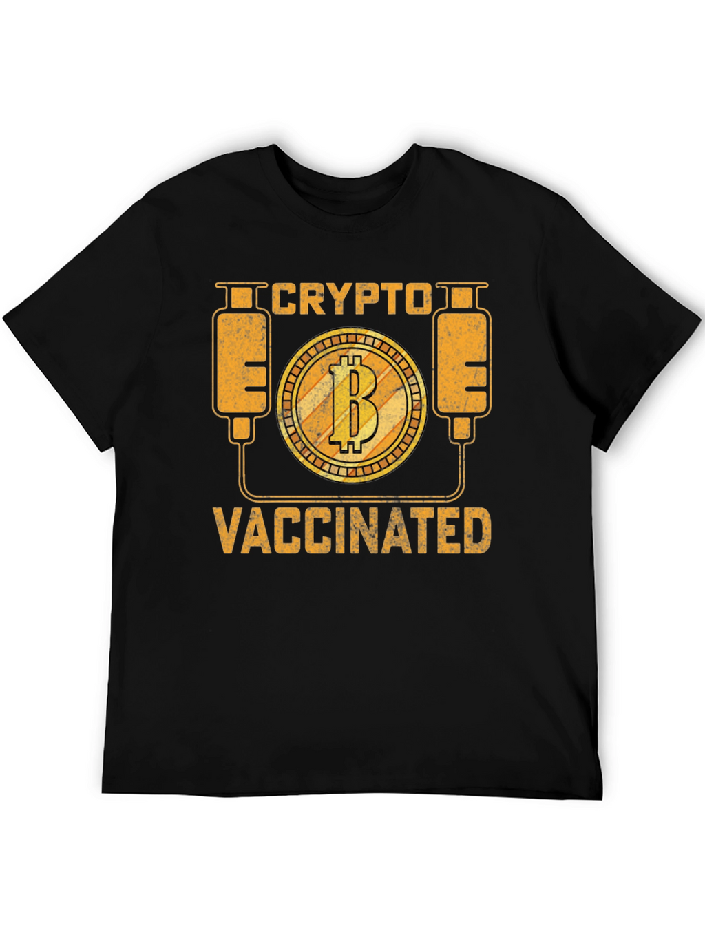 Crypto Vaccinated Bitcoin Graphic Tee