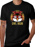 Owl Mom Graphic T-Shirt