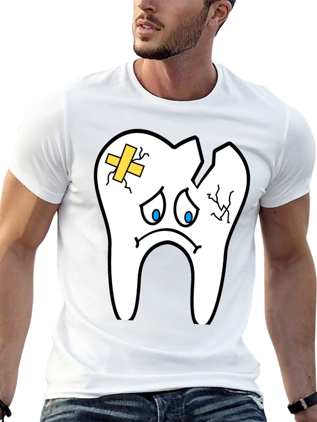 Sad Tooth T-Shirt - Funny Dental Graphic Tee