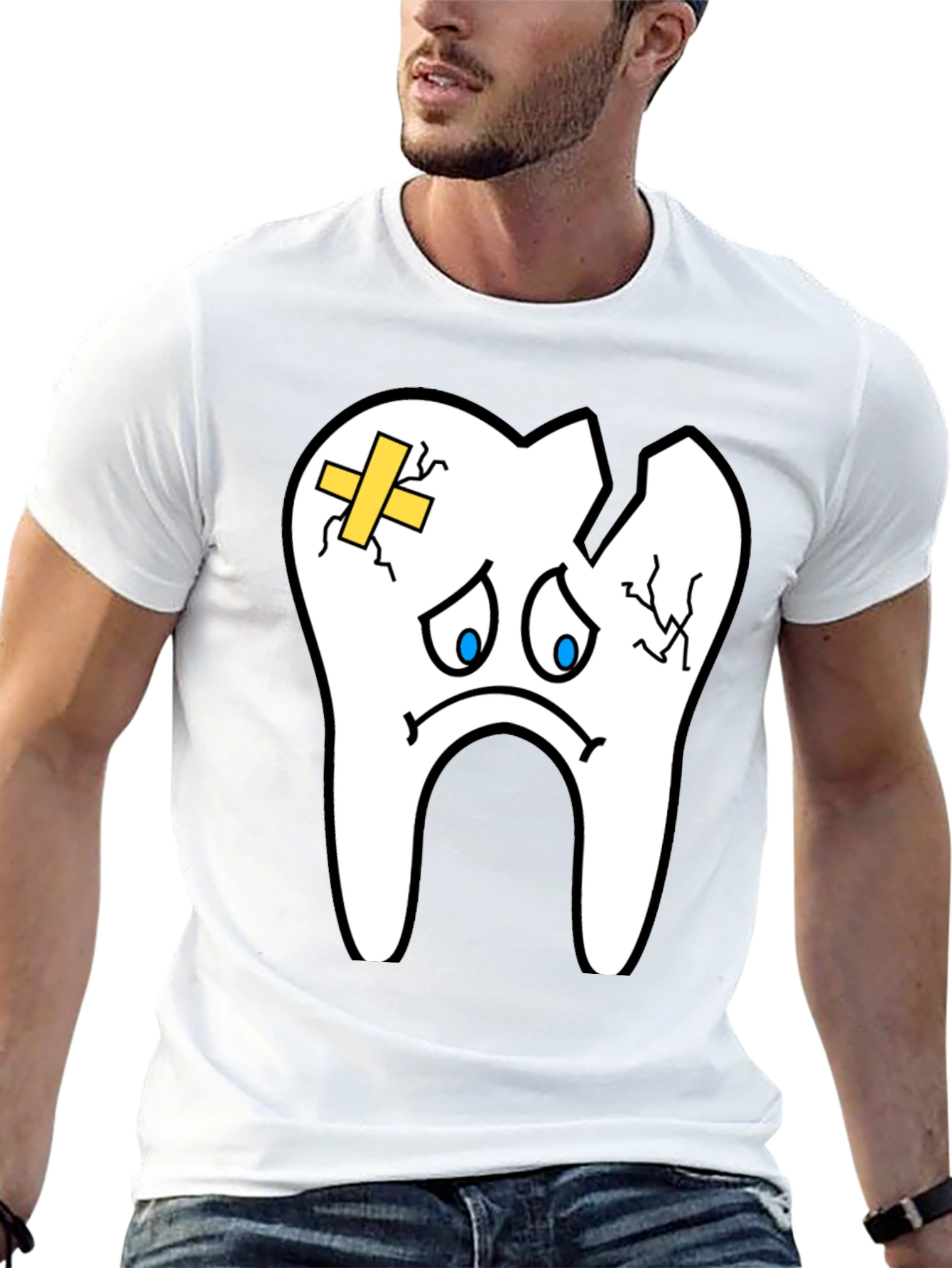 Sad Tooth T-Shirt - Funny Dental Graphic Tee