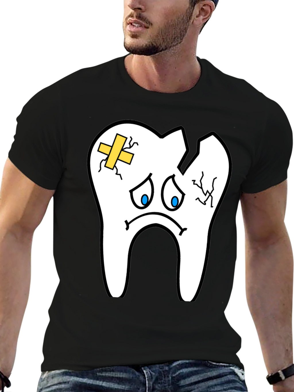 Sad Tooth T-Shirt - Funny Dental Graphic Tee