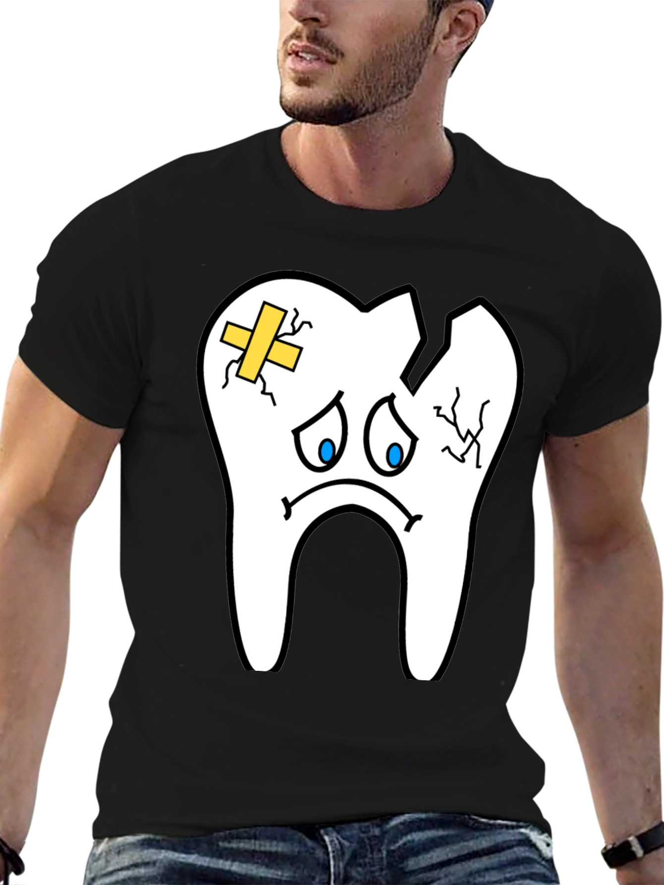 Sad Tooth T-Shirt - Funny Dental Graphic Tee