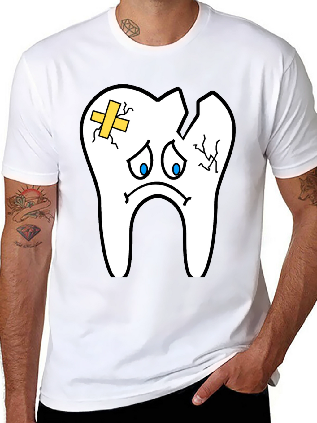 Sad Tooth T-Shirt - Funny Dental Graphic Tee