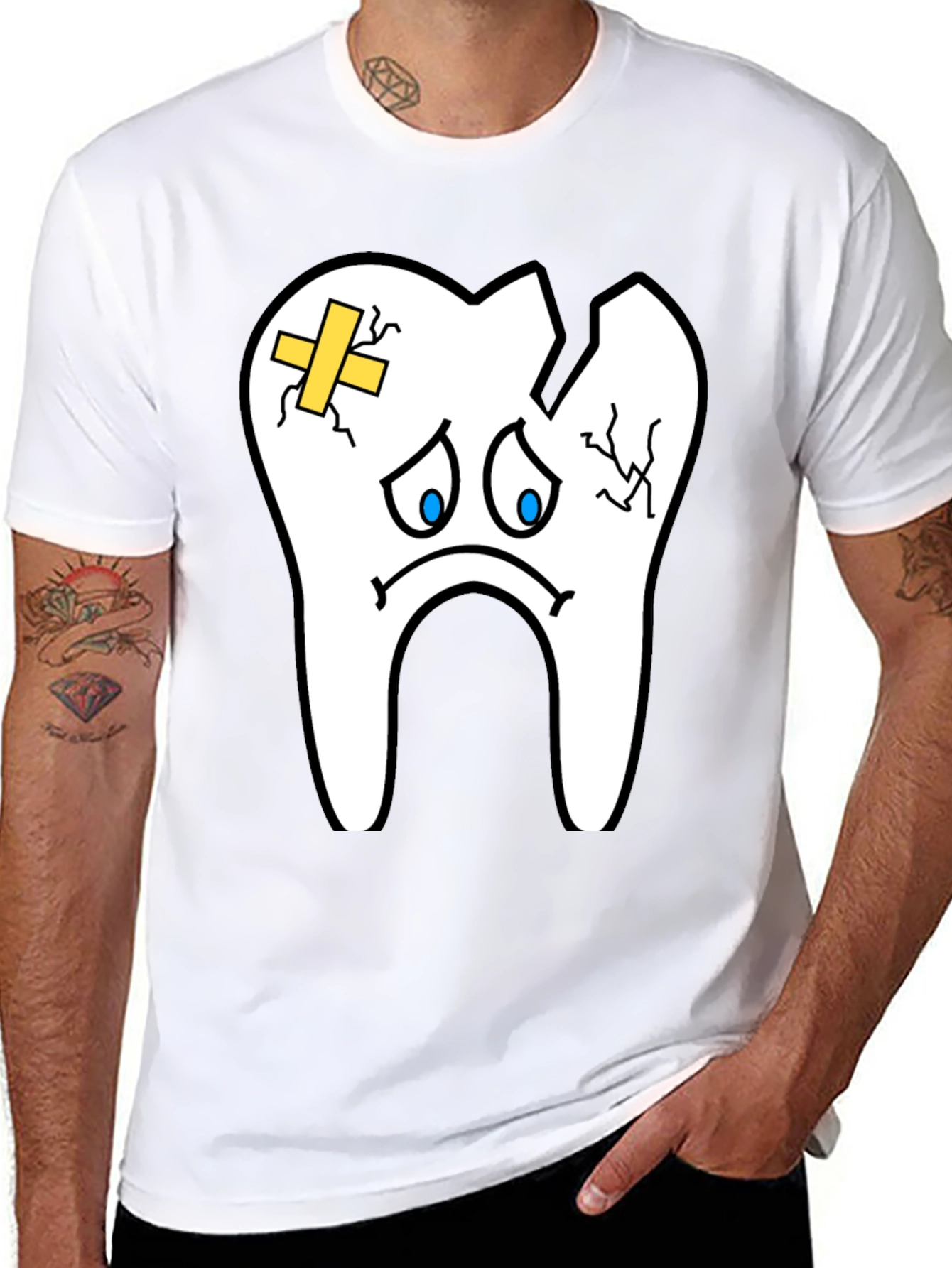 Sad Tooth T-Shirt - Funny Dental Graphic Tee