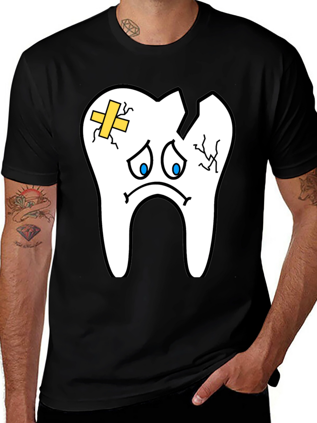 Sad Tooth T-Shirt - Funny Dental Graphic Tee