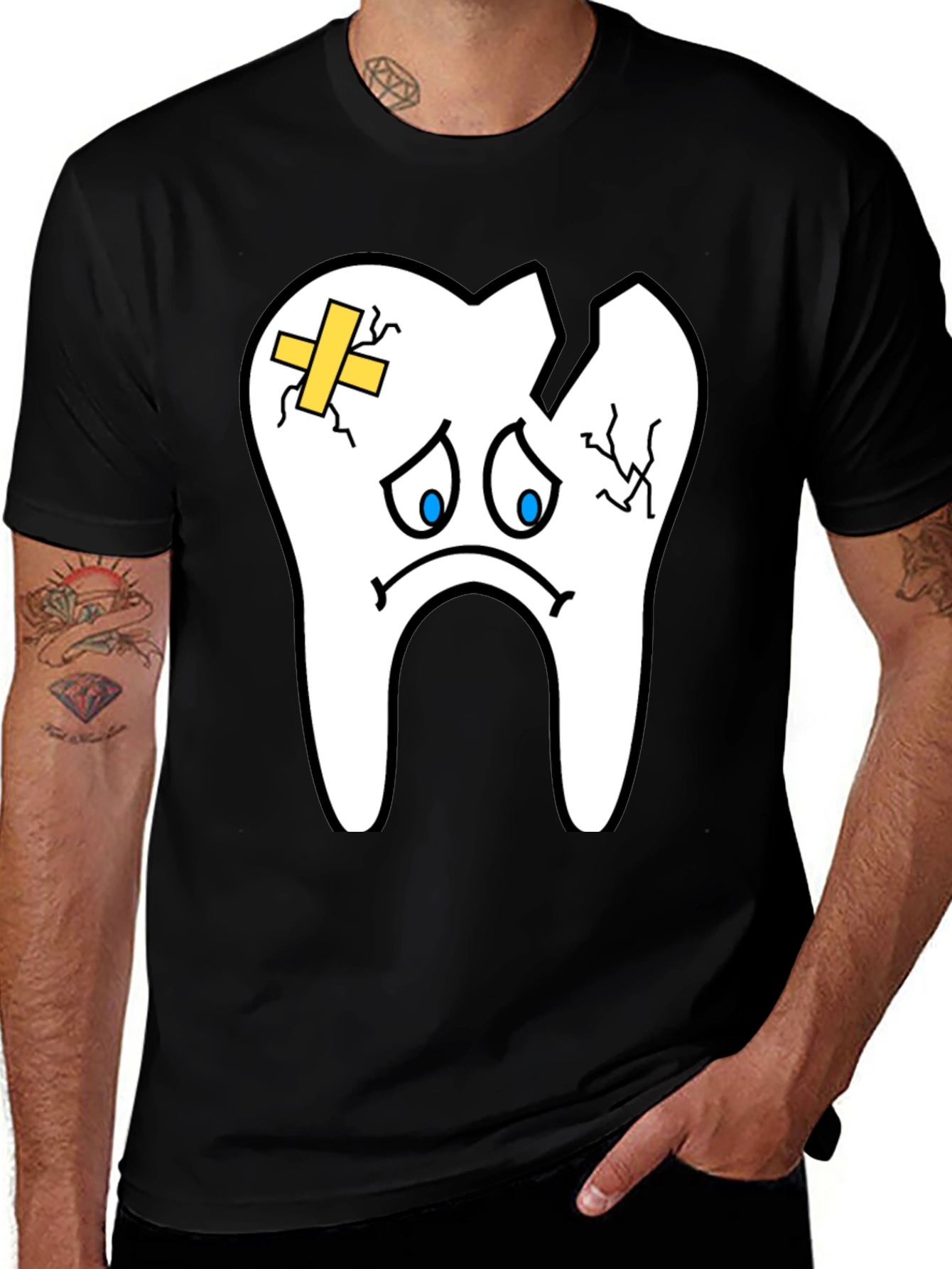 Sad Tooth T-Shirt - Funny Dental Graphic Tee