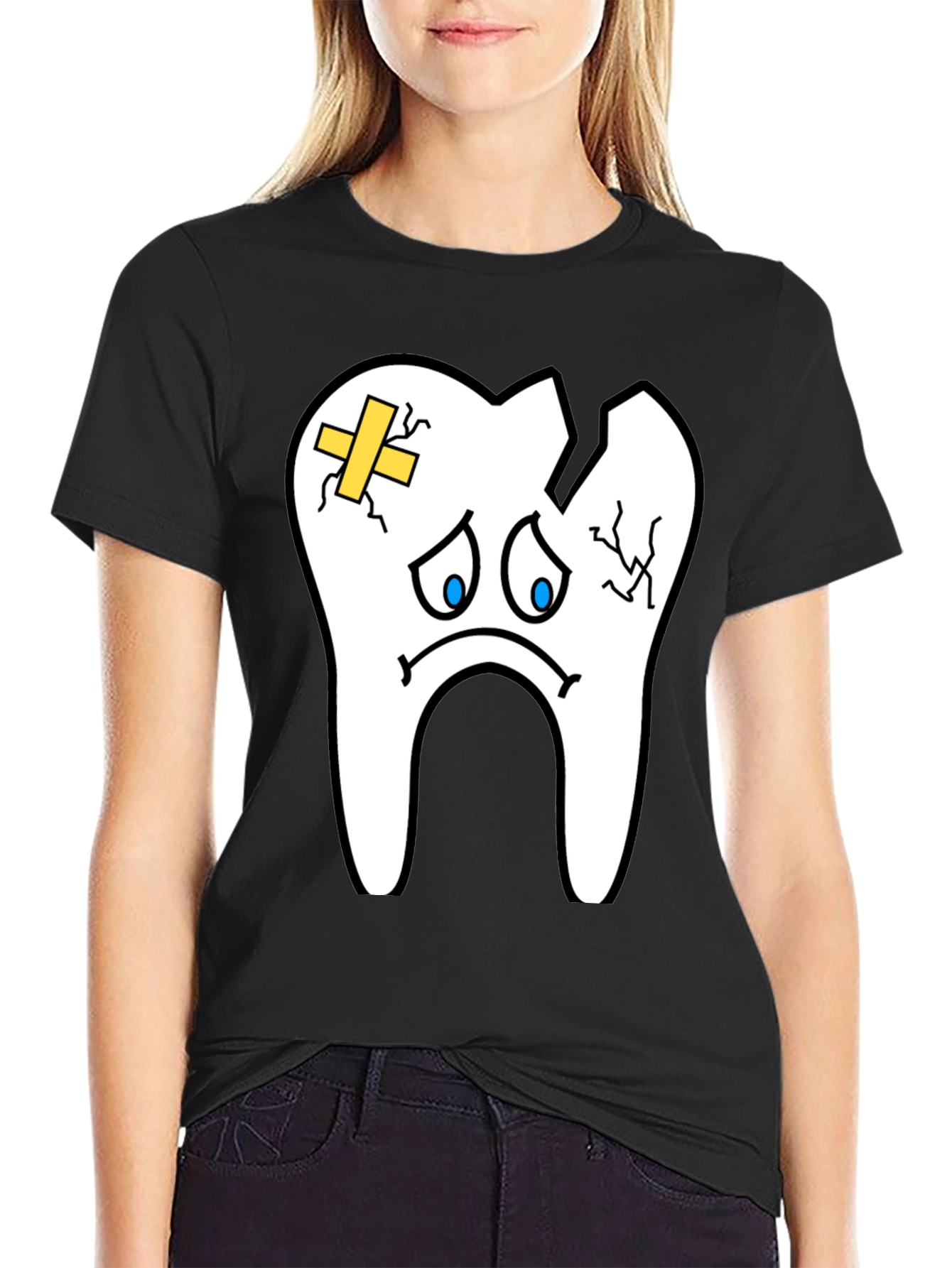 Sad Tooth T-Shirt - Funny Dental Graphic Tee