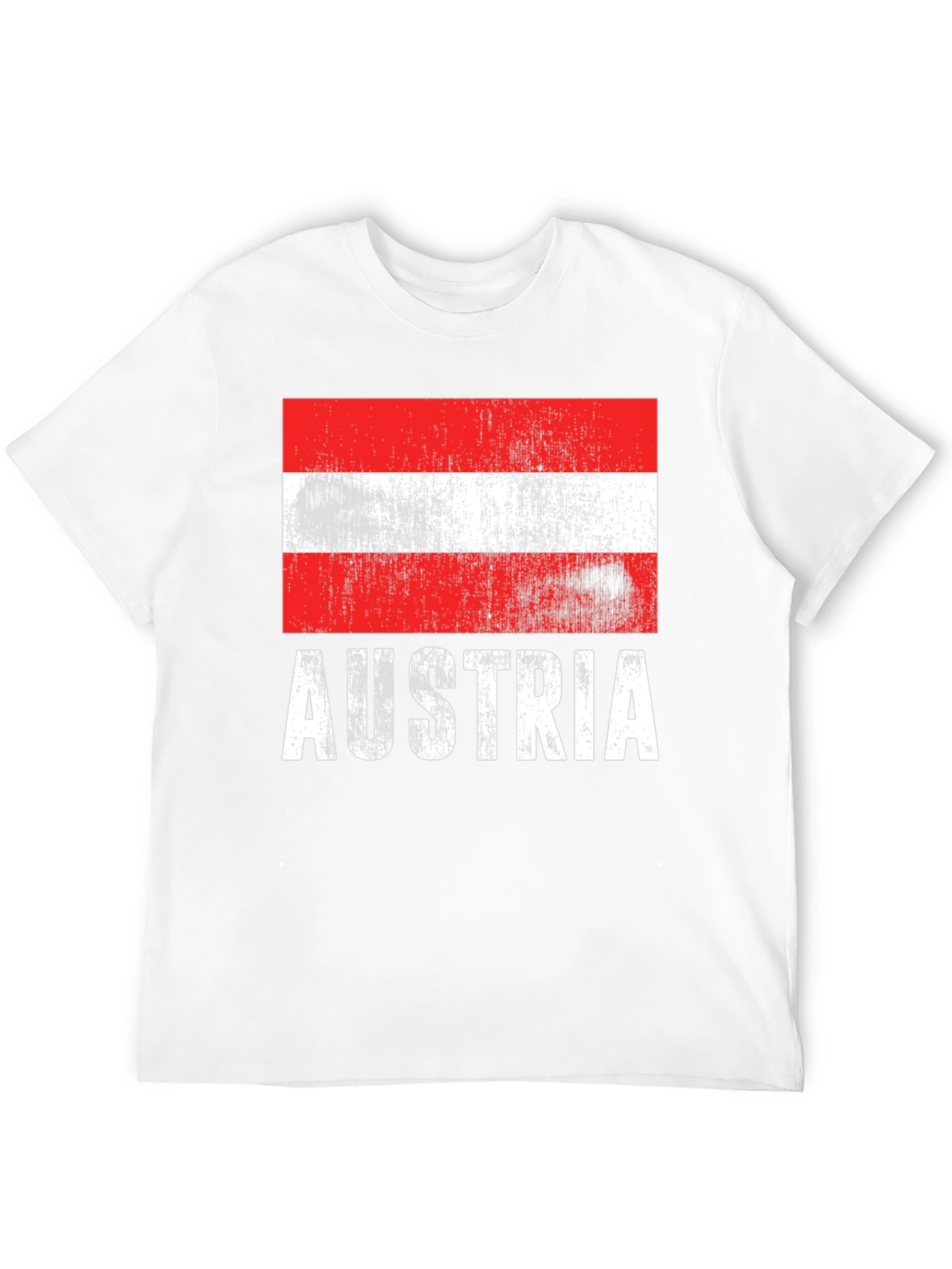 Austria Flag T-Shirt - Distressed Design