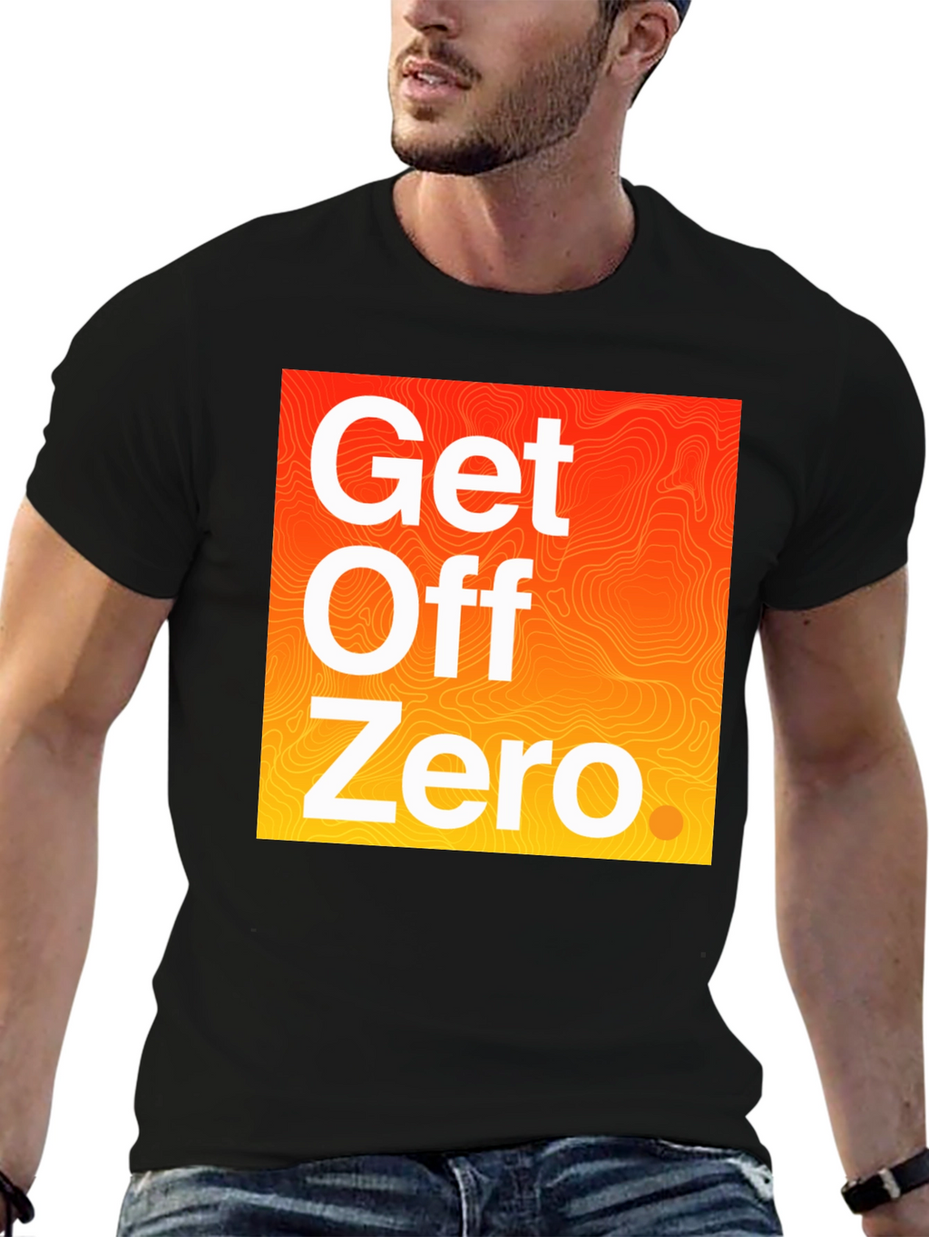Get Off Zero Graphic Tee - Black