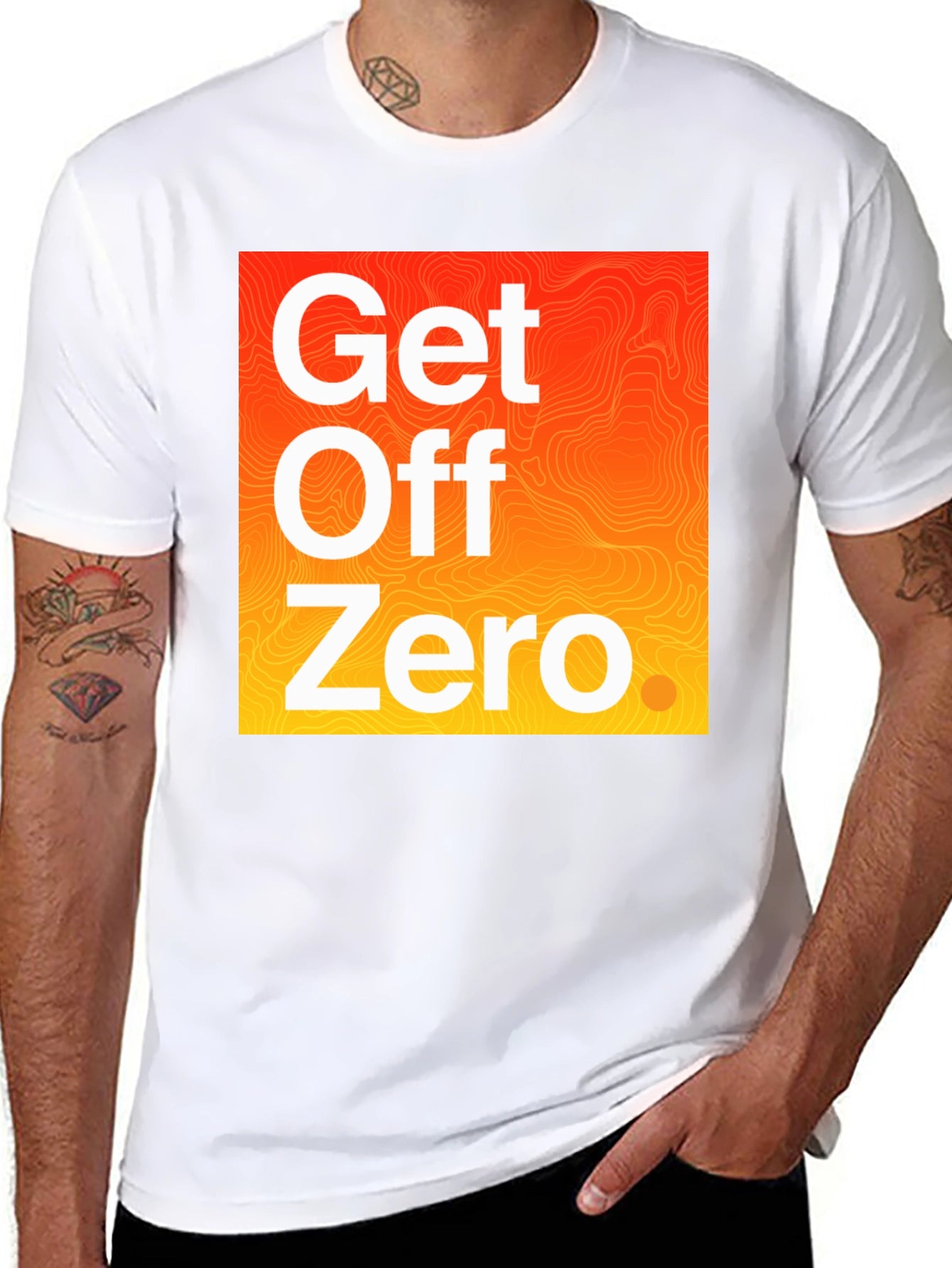 Get Off Zero Graphic Tee - Black