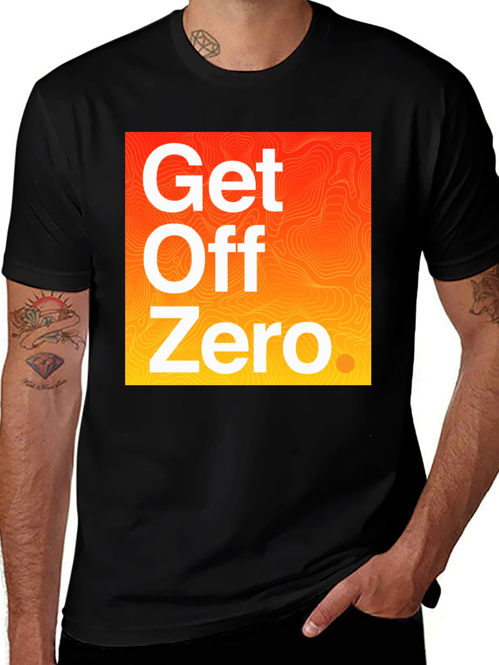 Get Off Zero Graphic Tee - Black