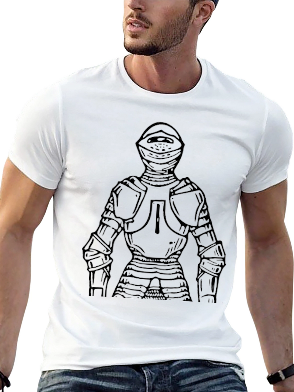 Medieval Knight T-Shirt - Black Graphic Tee