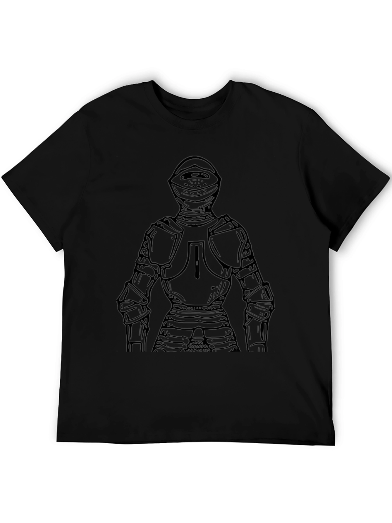 Medieval Knight T-Shirt - Black Graphic Tee