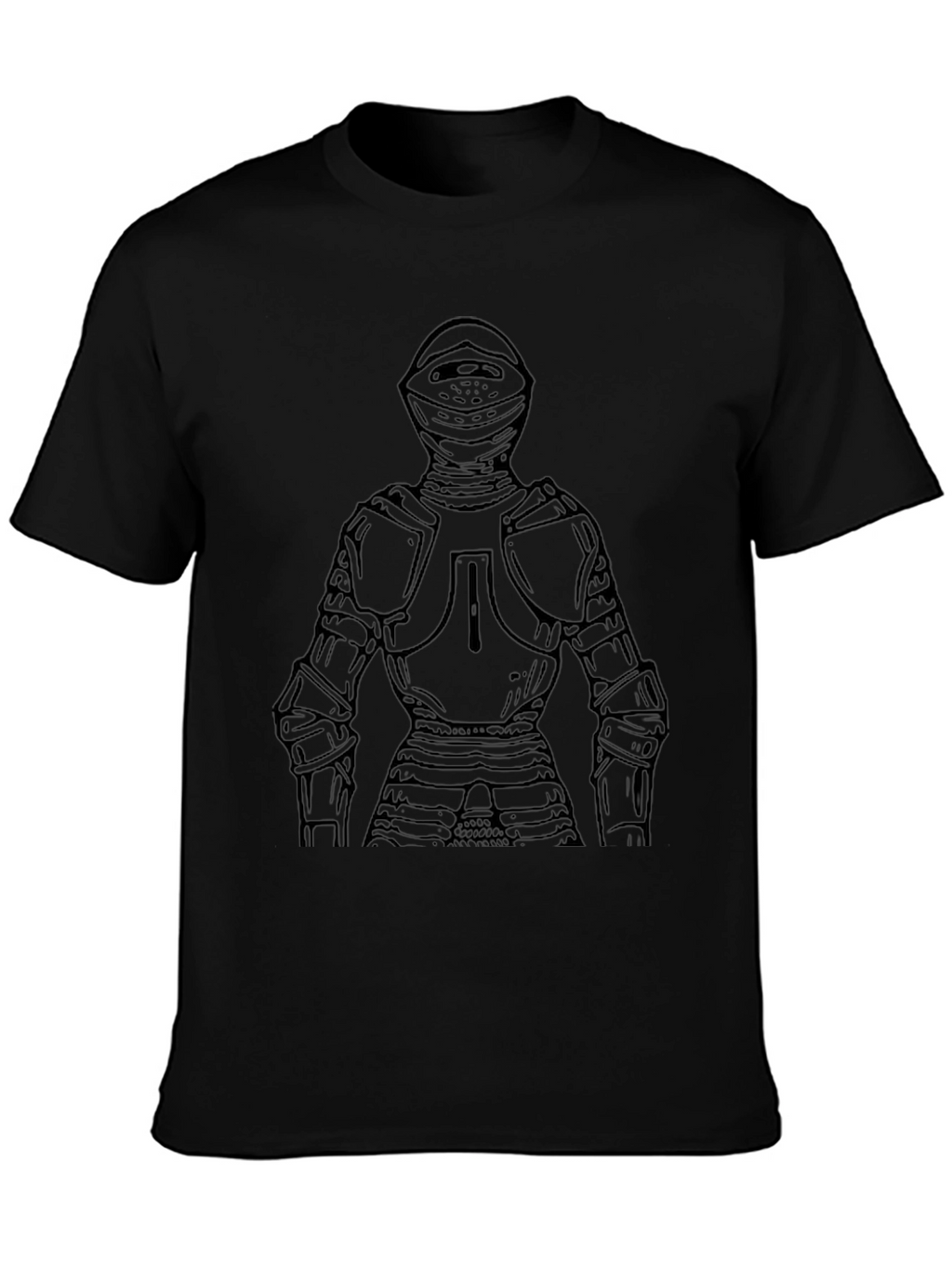 Medieval Knight T-Shirt - Black Graphic Tee