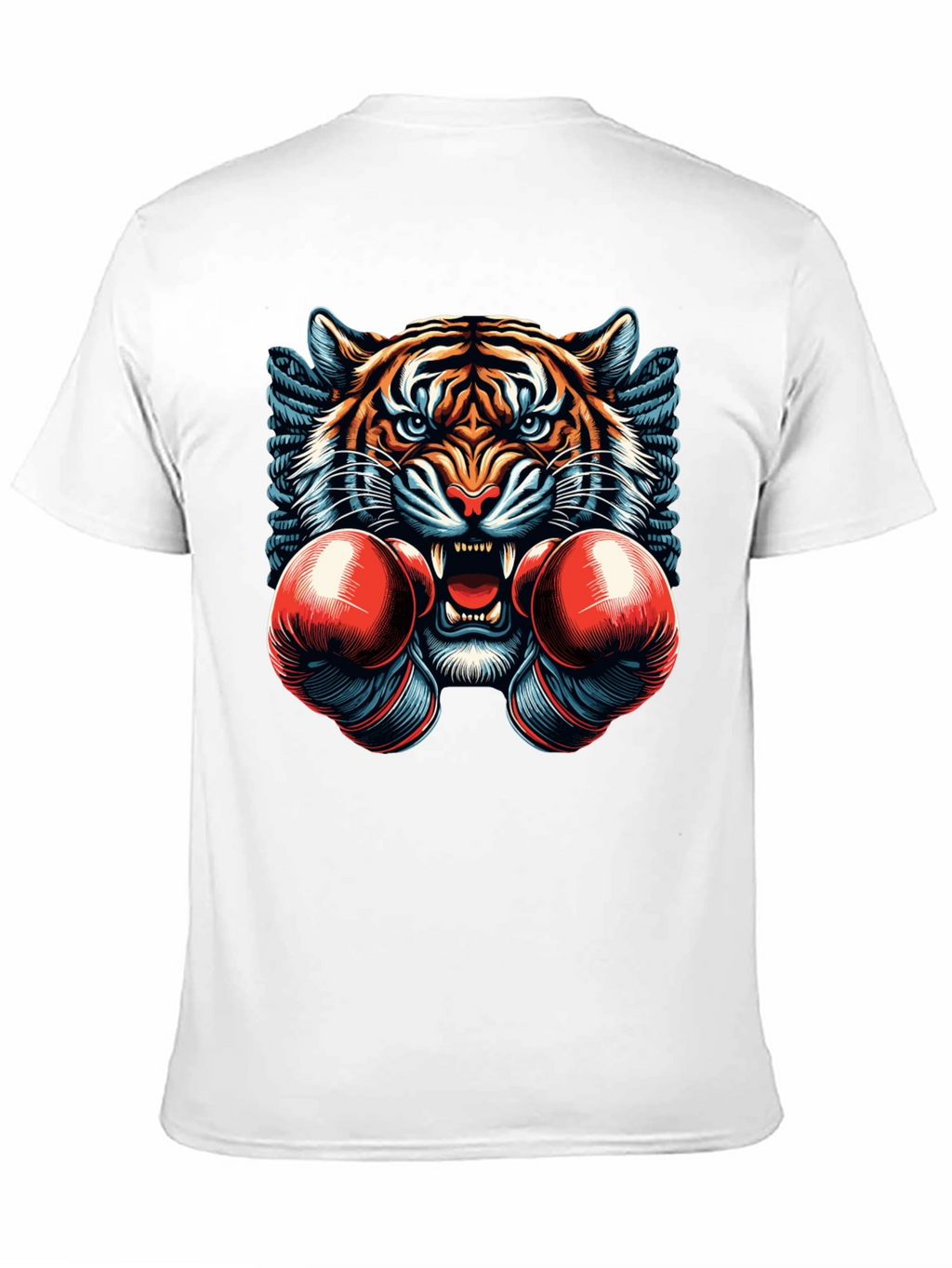 Tiger Boxer Graphic Tee - Mens Black T-Shirt