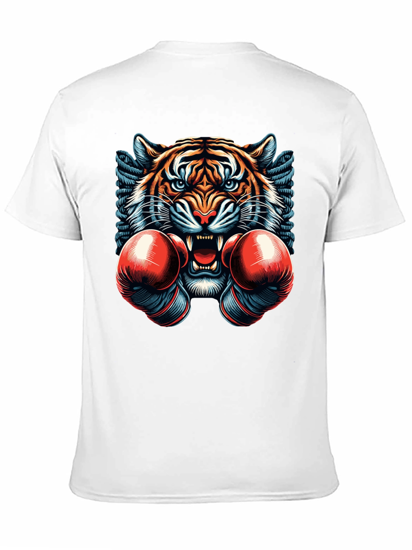 Tiger Boxer Graphic Tee - Mens Black T-Shirt