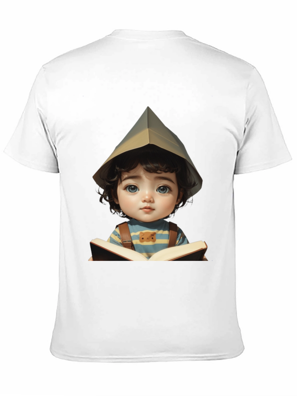 Charming Kid Reading Book Graphic Tee