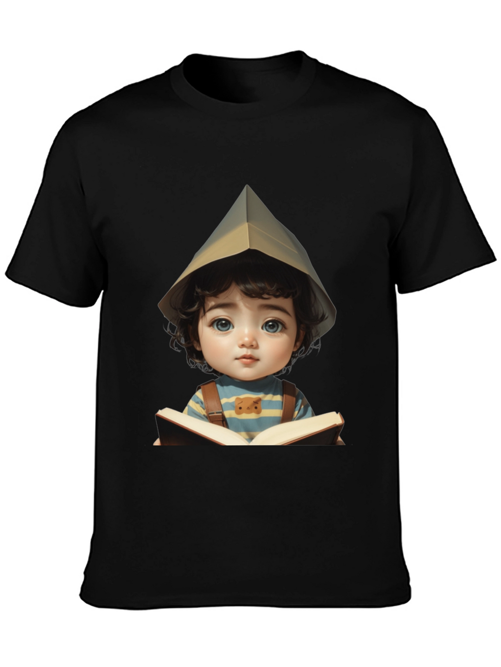 Charming Kid Reading Book Graphic Tee