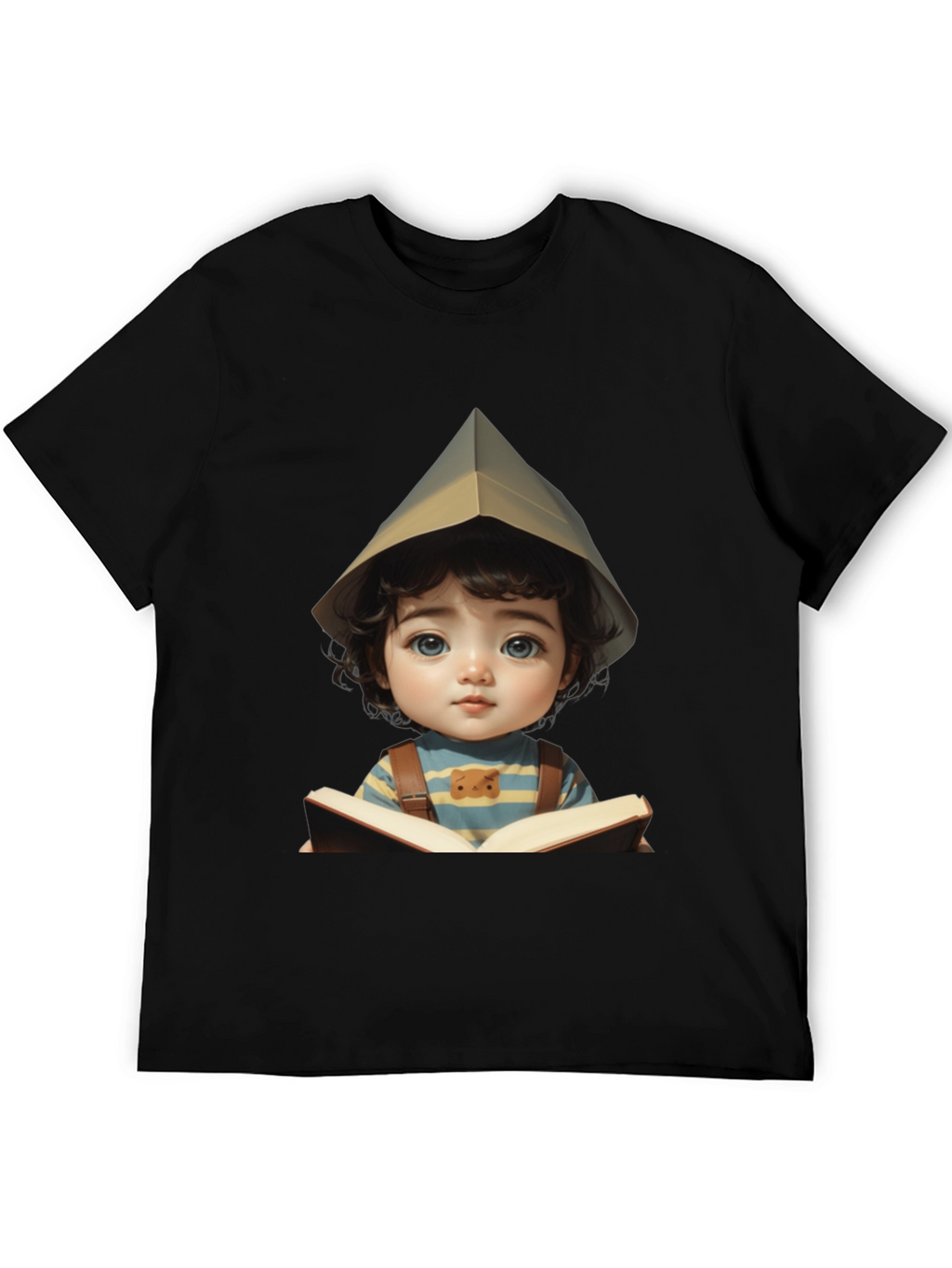 Charming Kid Reading Book Graphic Tee