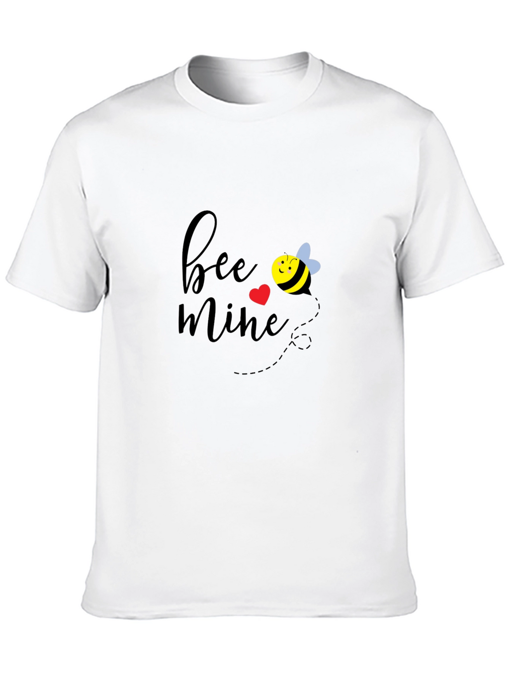 Bee Mine Valentines Day Black T-Shirt