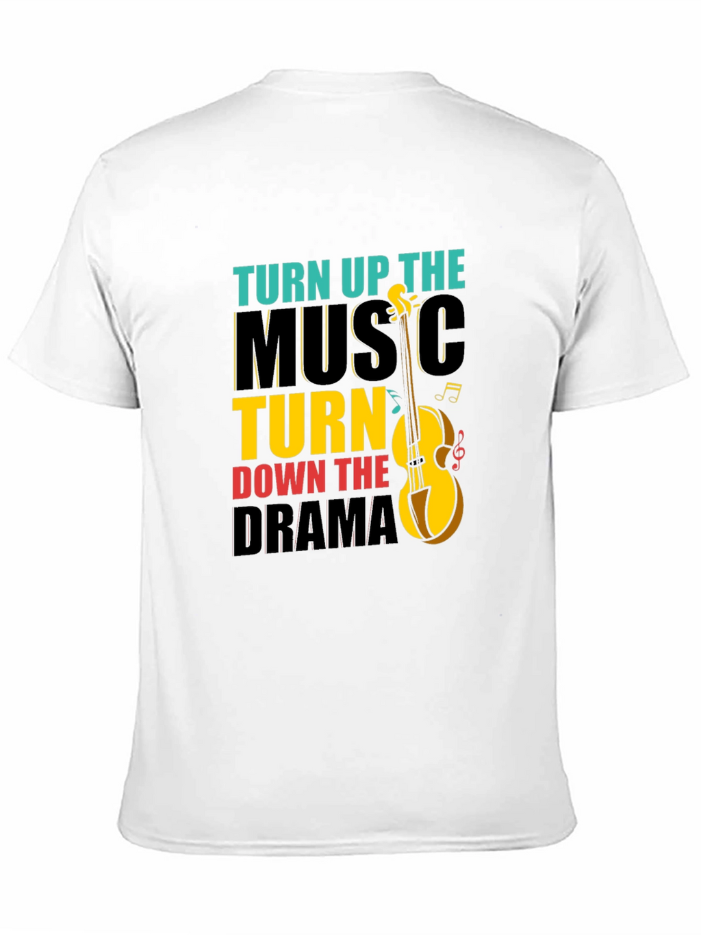 Turn Up Music Down Drama Graphic Tee