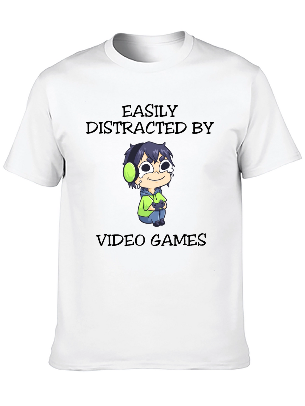 Easily Distracted by Video Games Graphic T-Shirt