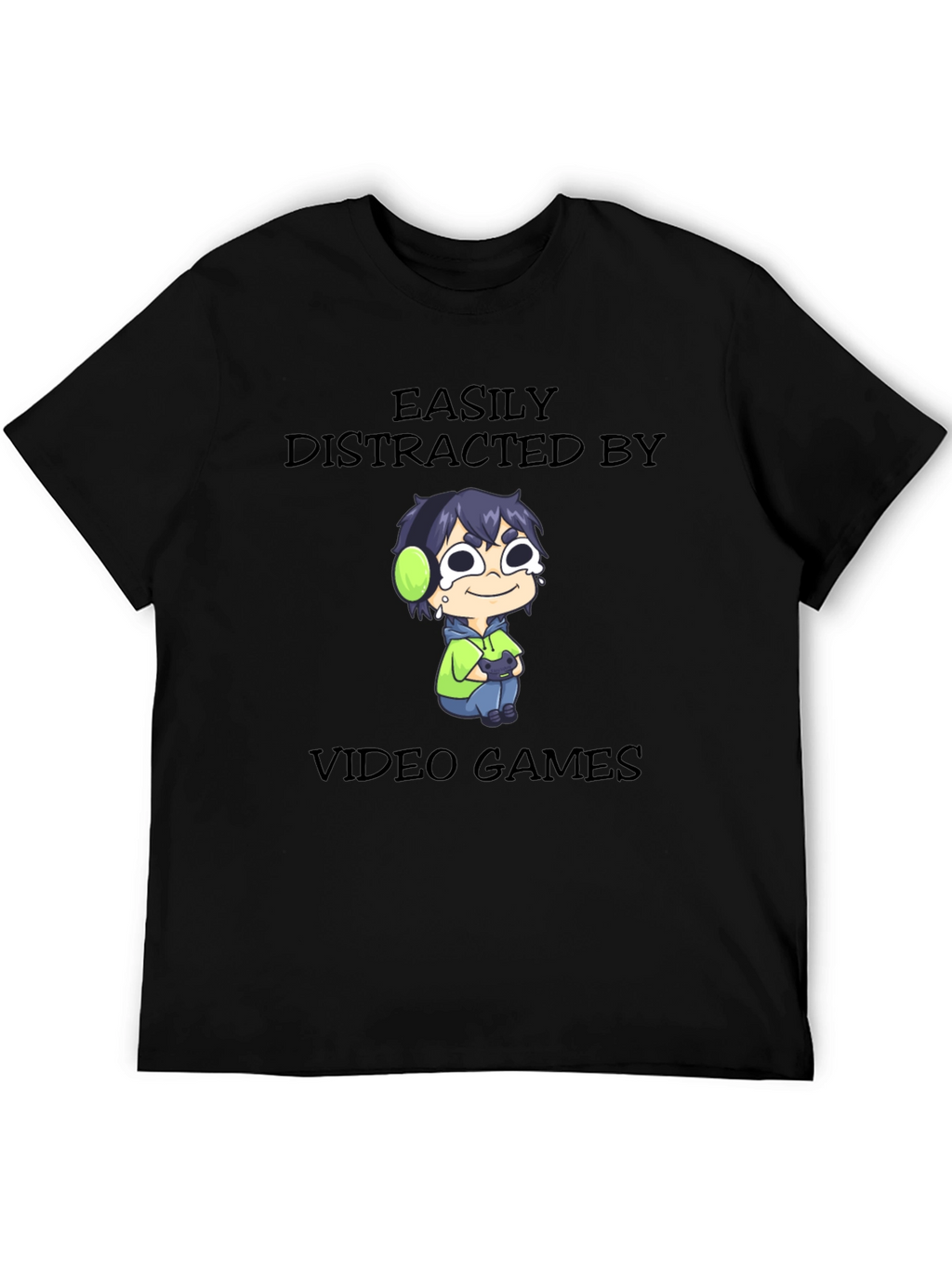 Easily Distracted by Video Games Graphic T-Shirt