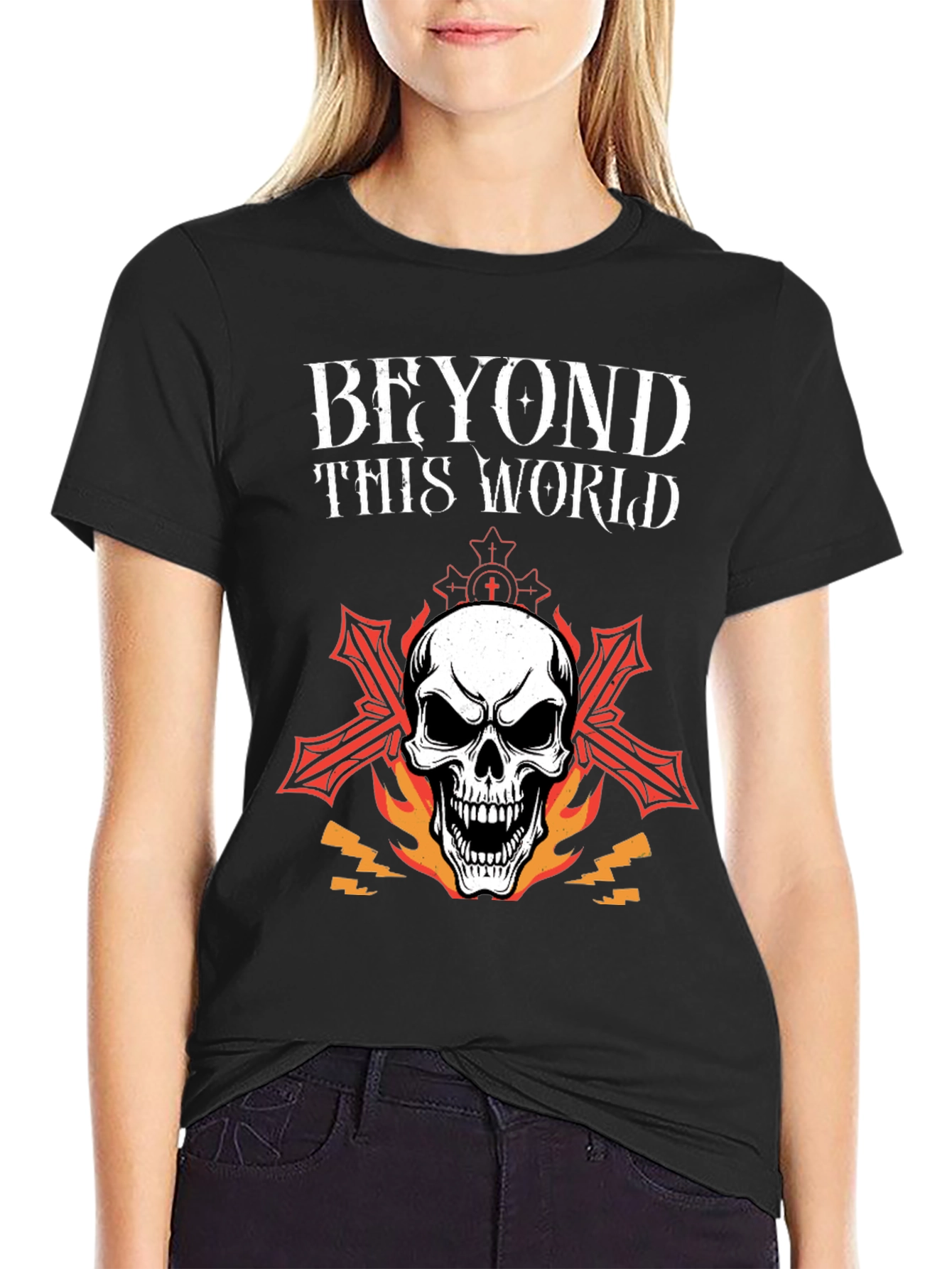 Beyond This World Skull Graphic Tee