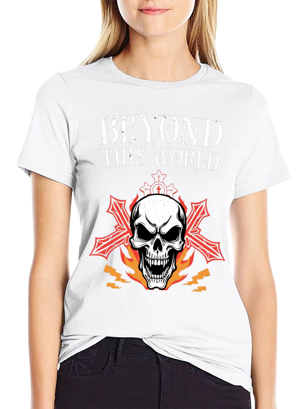 Beyond This World Skull Graphic Tee