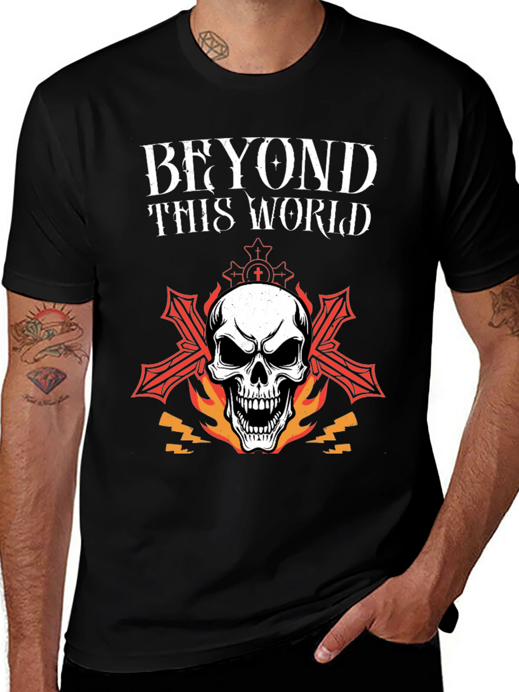 Beyond This World Skull Graphic Tee