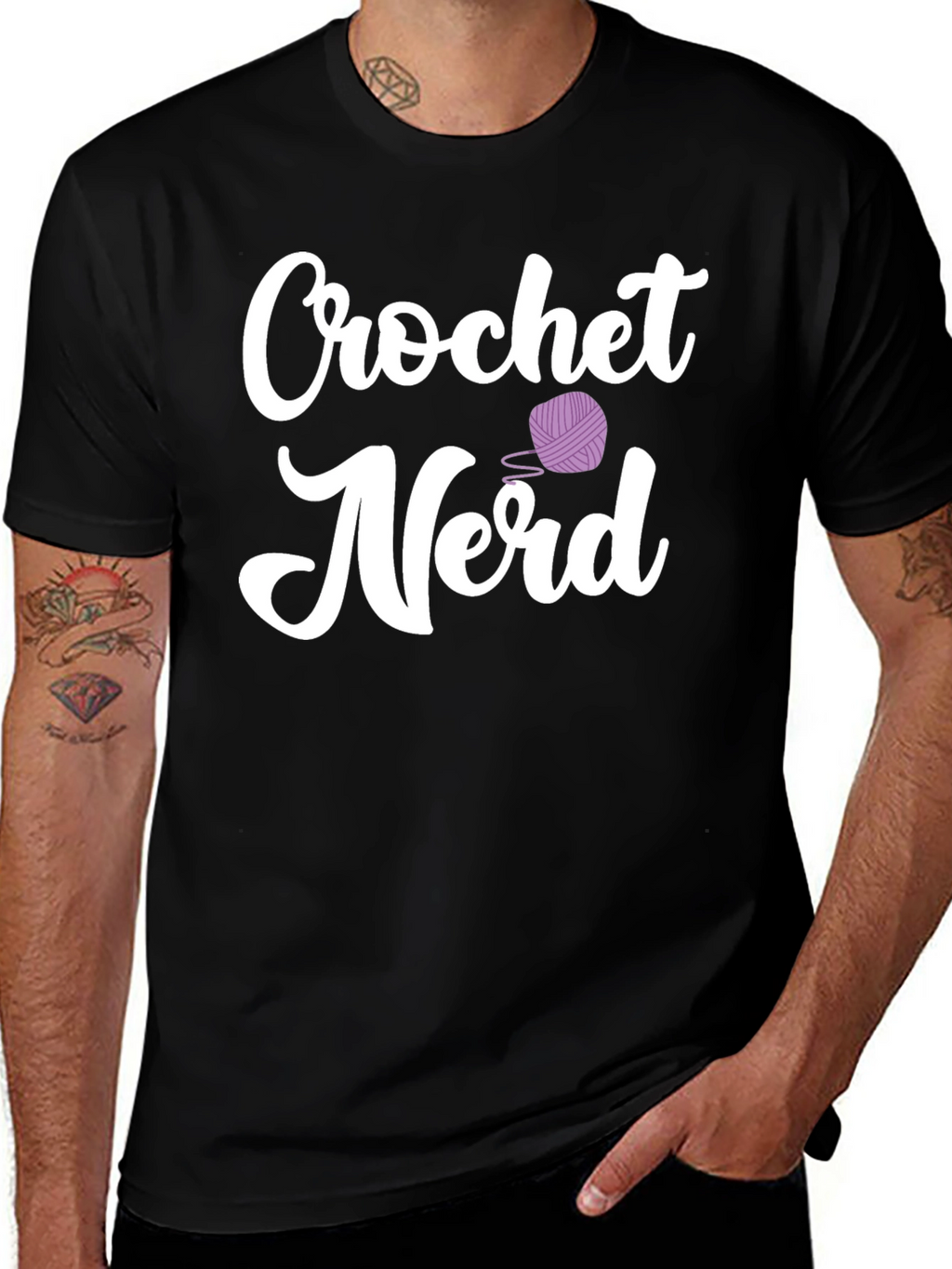 Crochet Nerd T-Shirt - Cotton Knit Tee