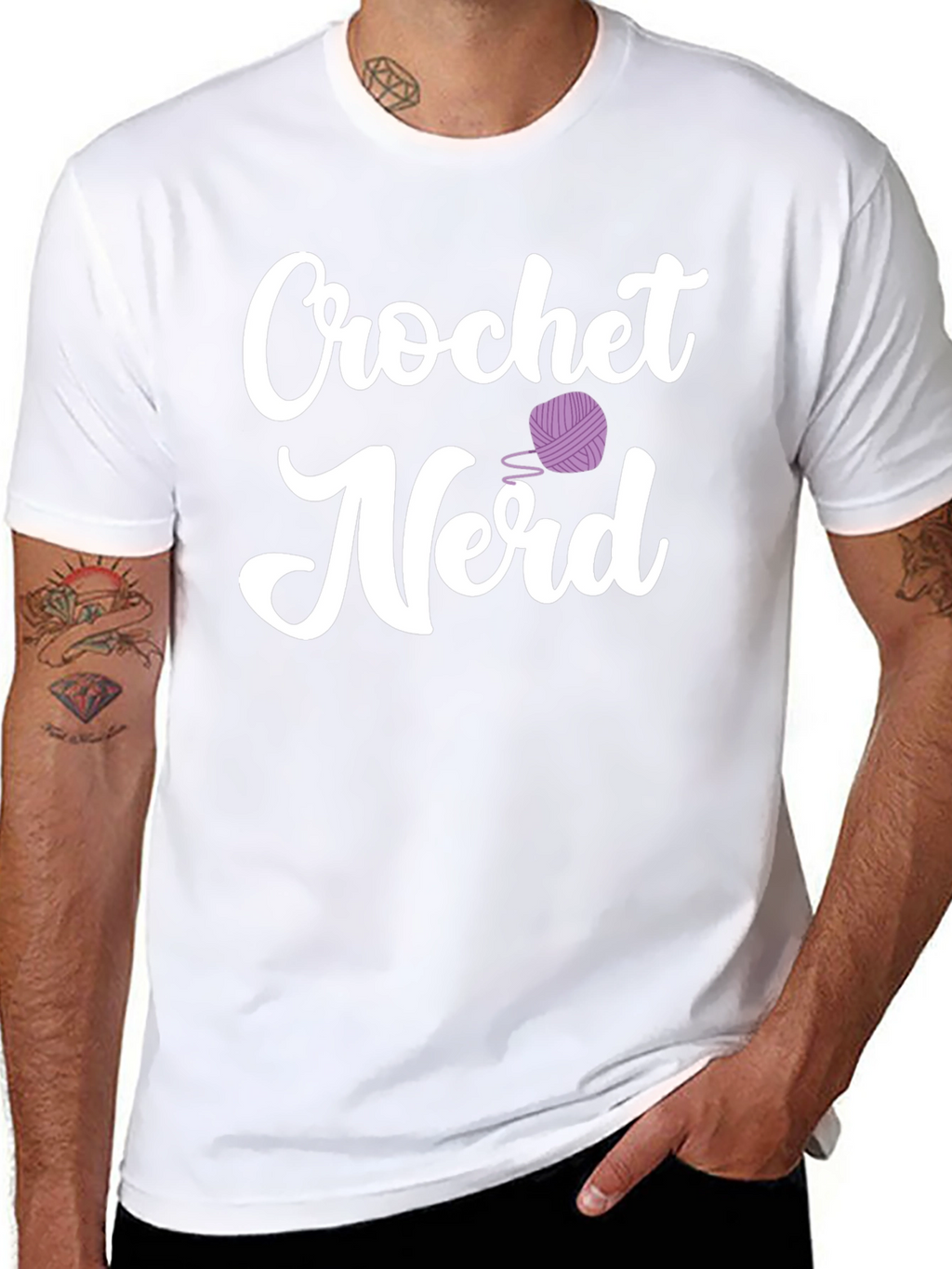 Crochet Nerd T-Shirt - Cotton Knit Tee