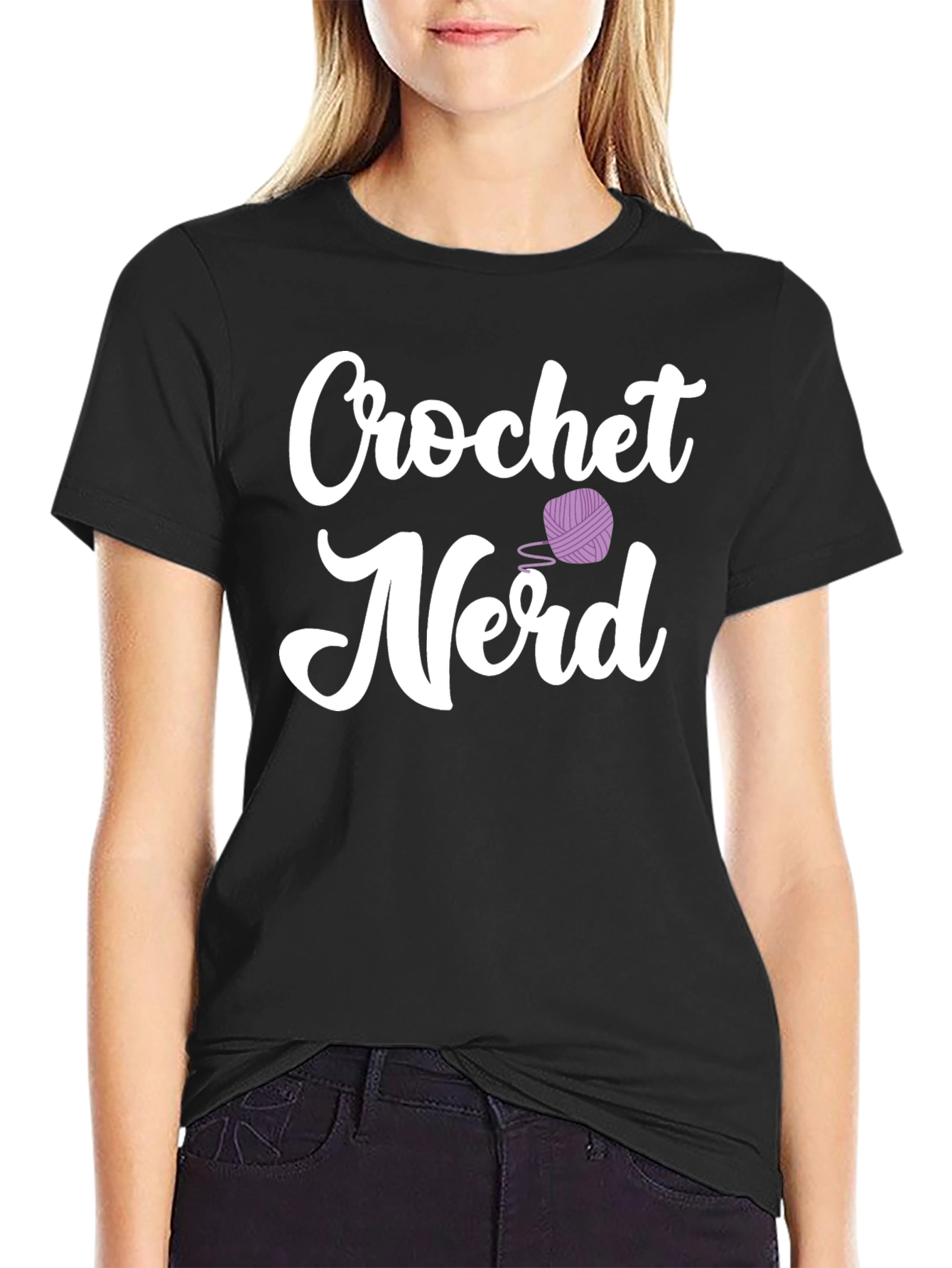 Crochet Nerd T-Shirt - Cotton Knit Tee