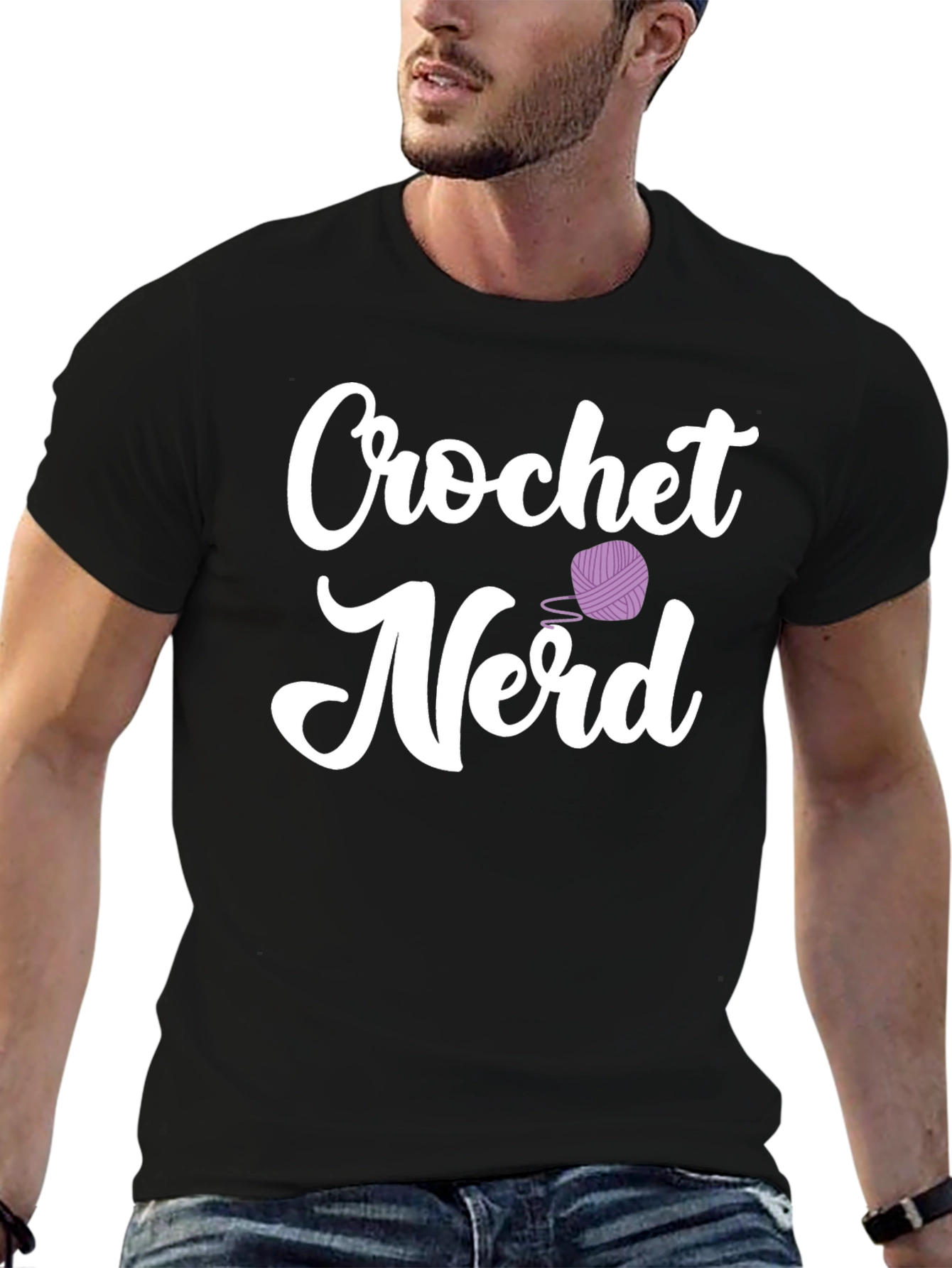 Crochet Nerd T-Shirt - Cotton Knit Tee
