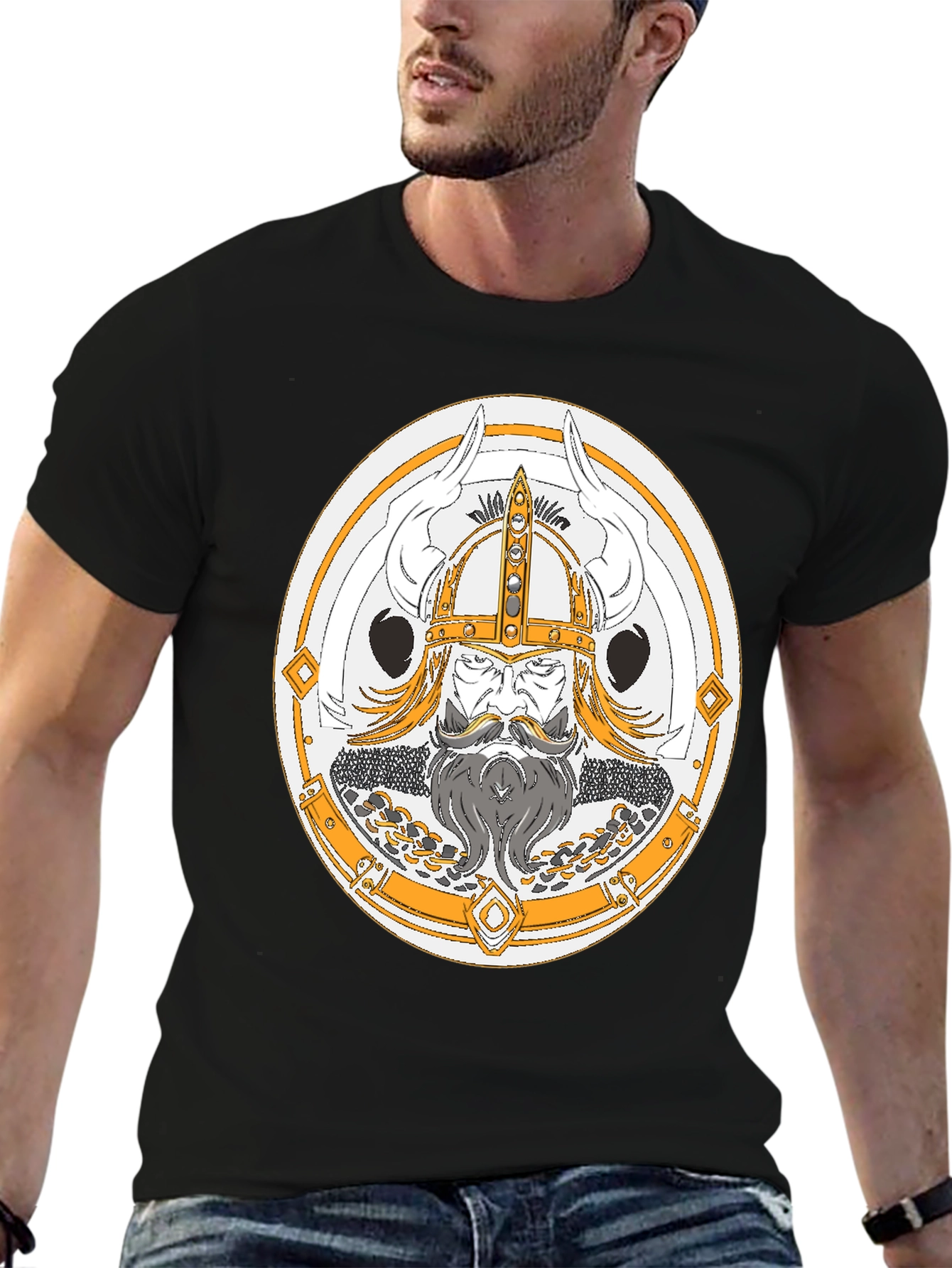 Viking Graphic Tee - Norse Warrior T-Shirt