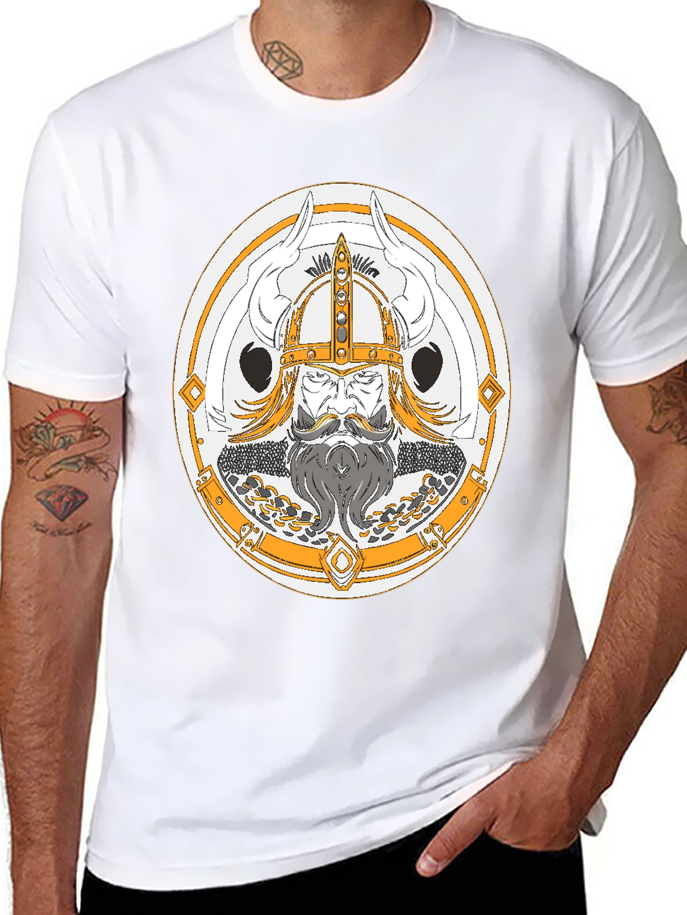 Viking Graphic Tee - Norse Warrior T-Shirt