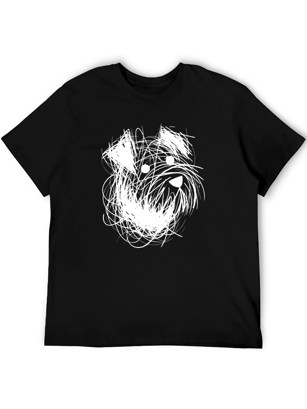 Abstract Schnauzer Dog Graphic T-Shirt