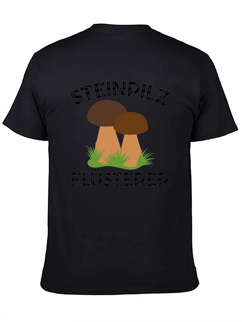 Steinpilz Flusterer Black T-Shirt