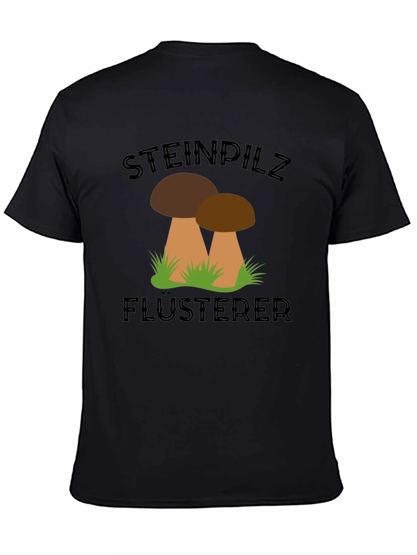 Steinpilz Flusterer Black T-Shirt