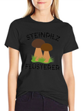 Steinpilz Flusterer Black T-Shirt