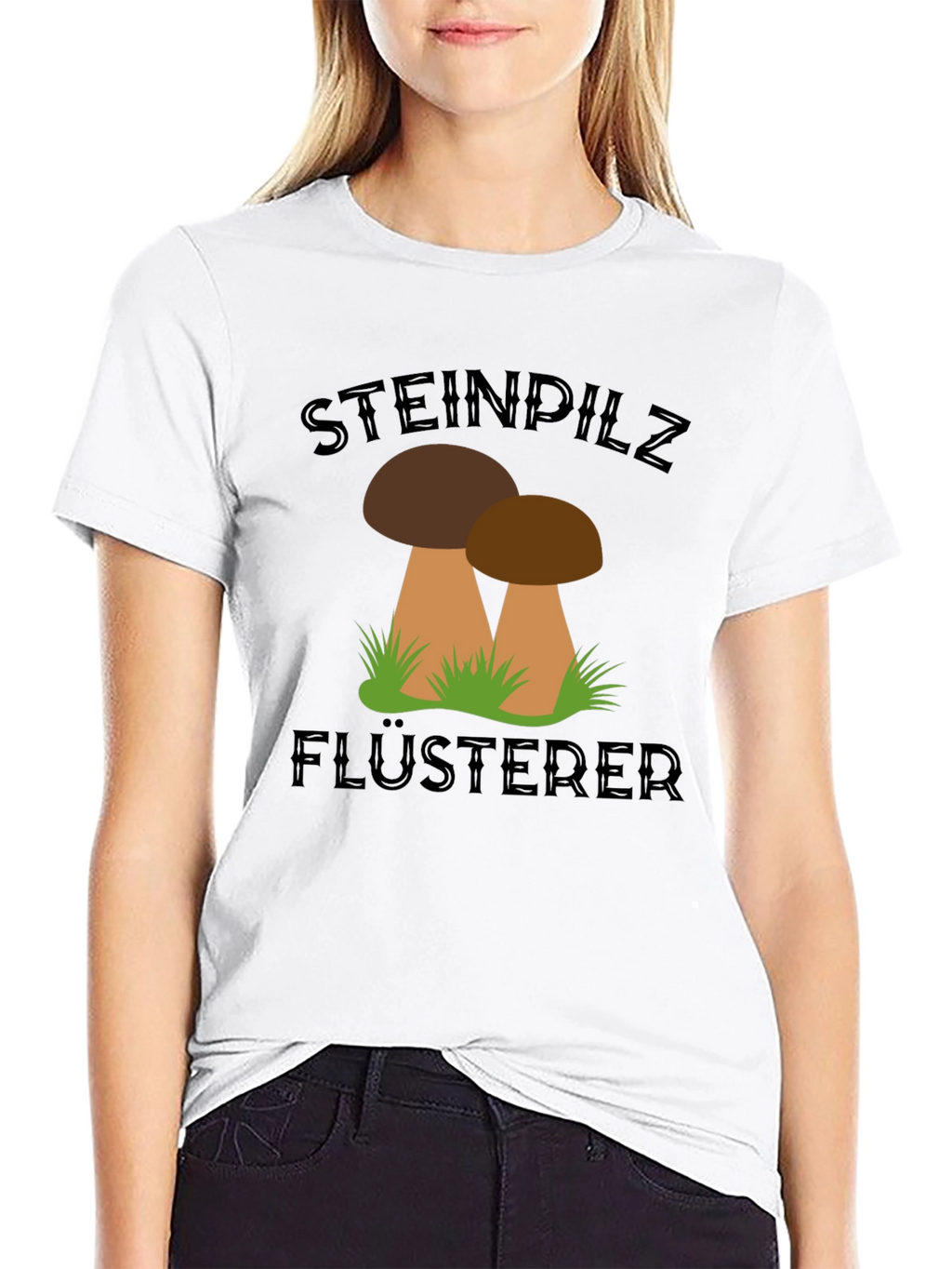 Steinpilz Flusterer Black T-Shirt