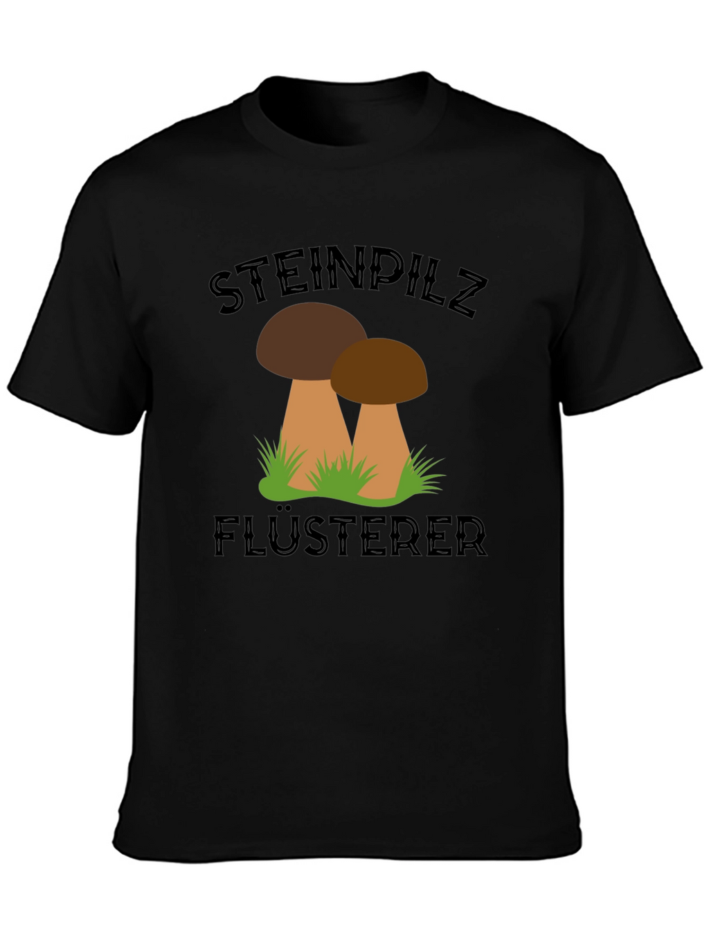 Steinpilz Flusterer Black T-Shirt
