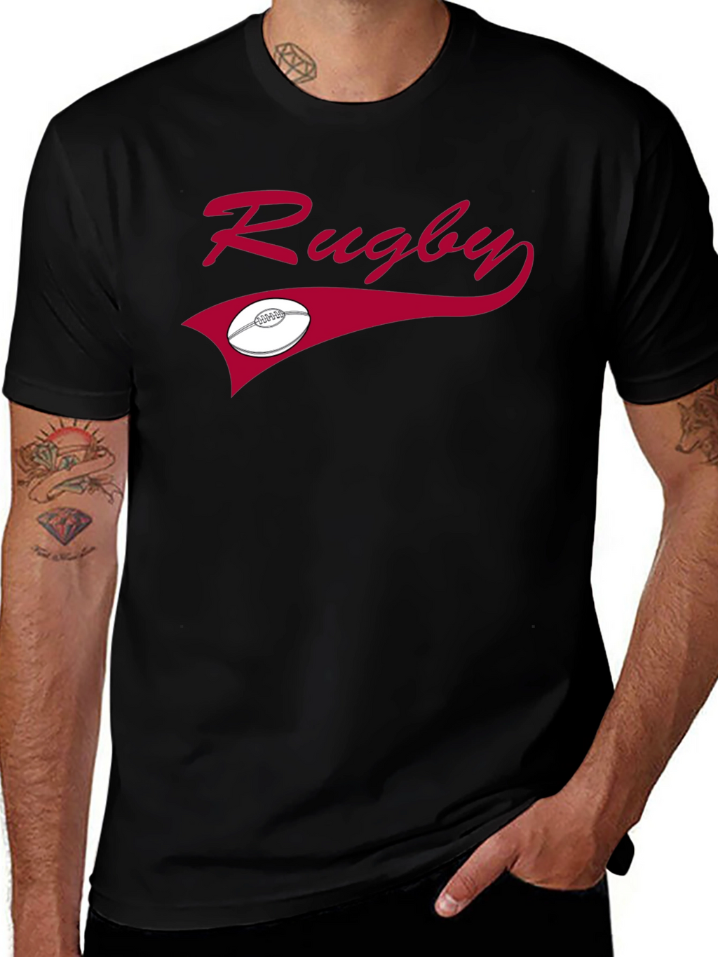 Rugby Graphic Tee - Stylish Sportswear