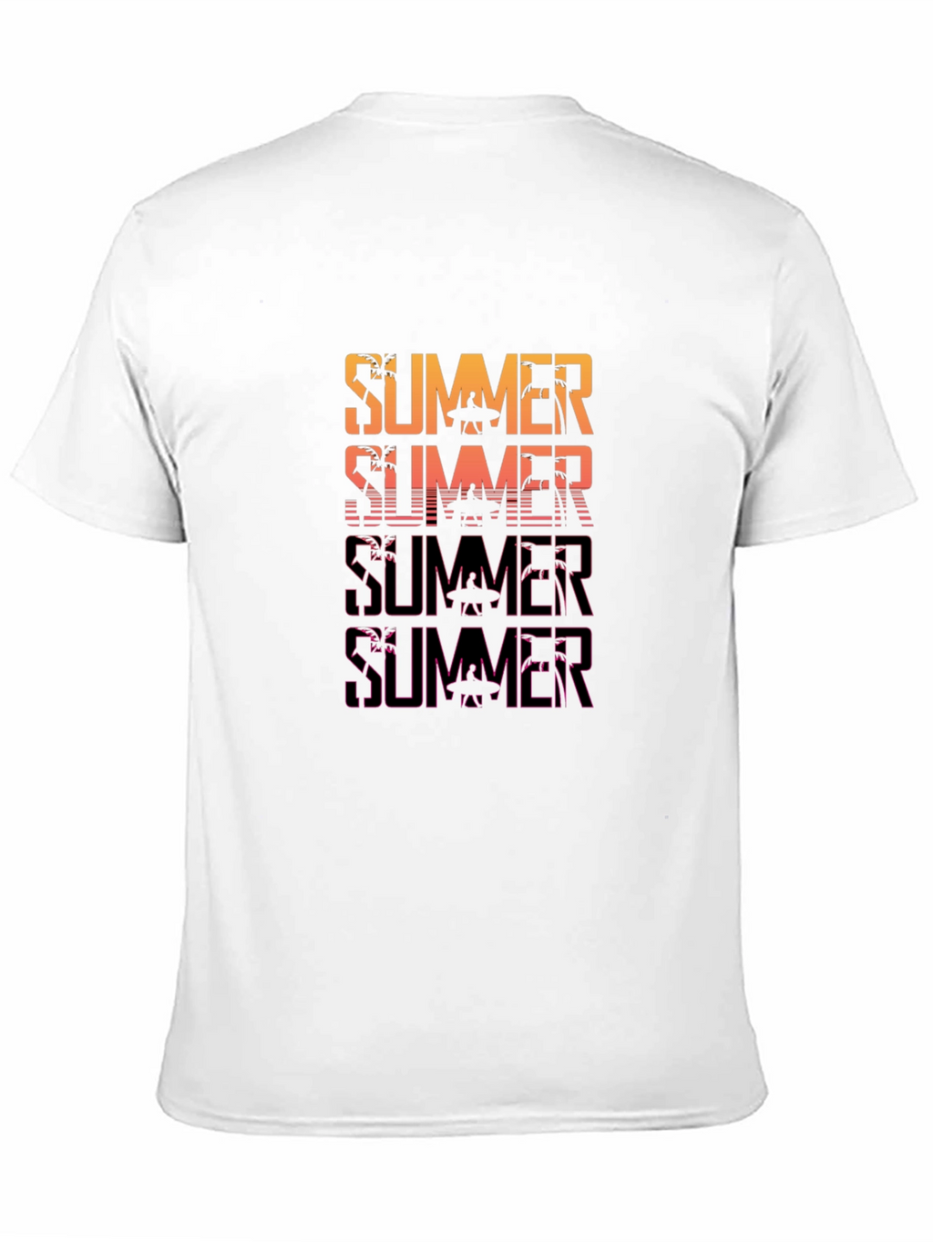 Summer Graphic Print Crew Neck T-Shirt