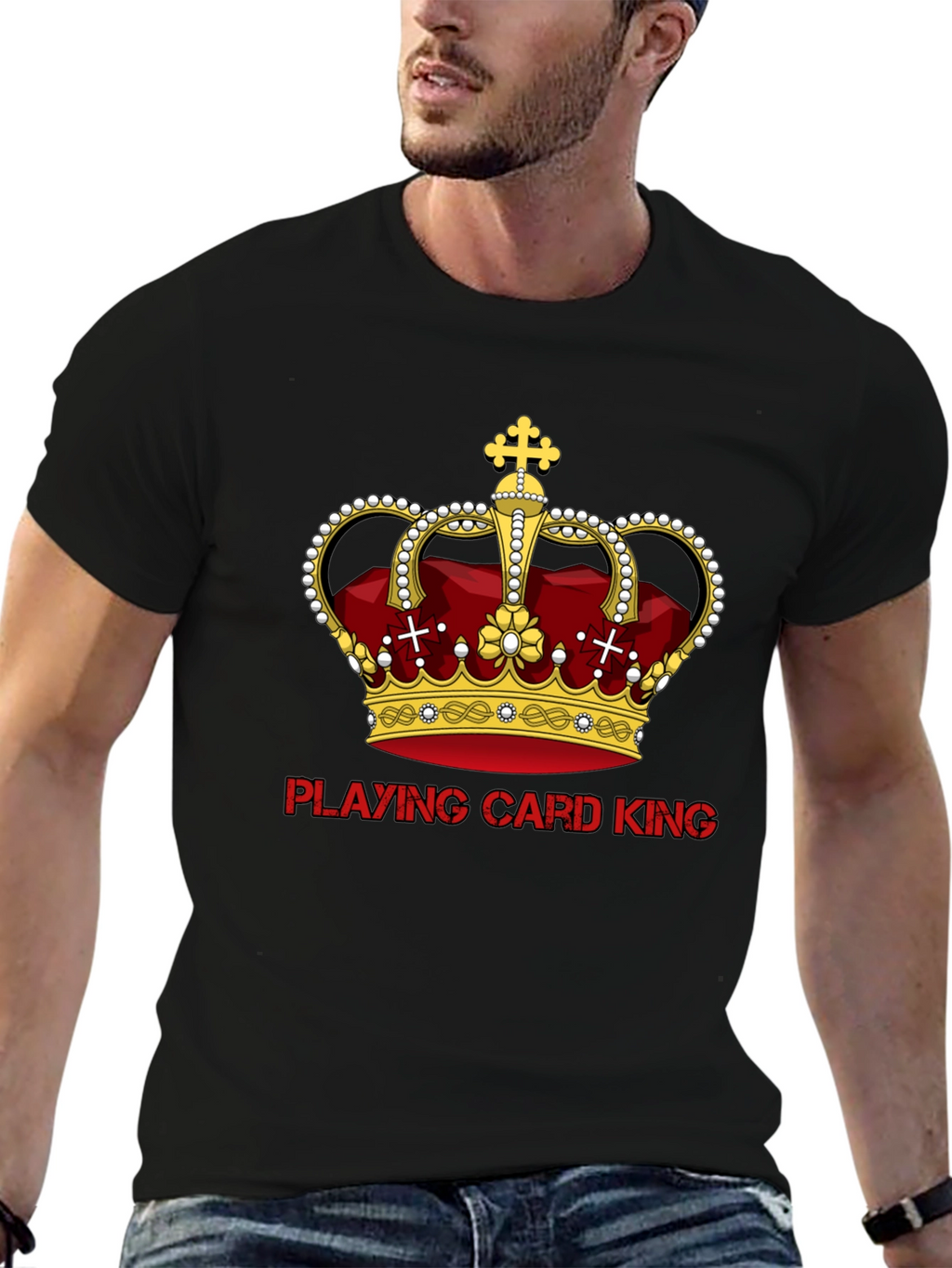 Playing Card King Graphic T-Shirt